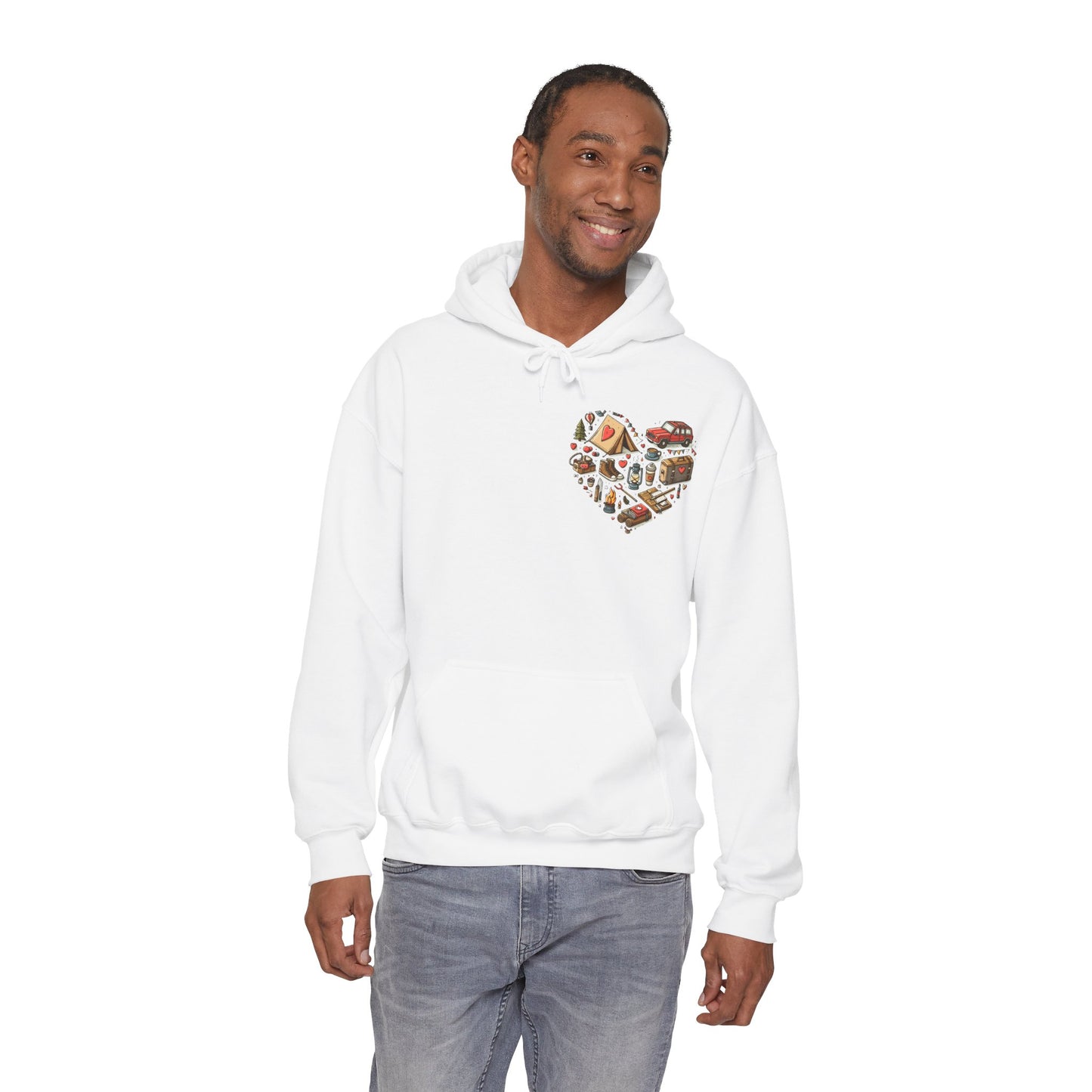 Wild at Heart: Ultimate Outdoor Adventure & Camping Icon Hoodie