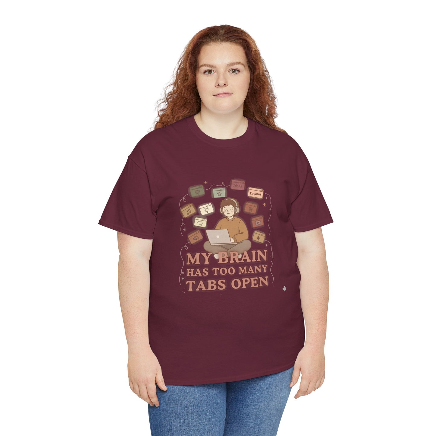 The "Cozy Mind" Earth Tone ADHD Graphic Tee