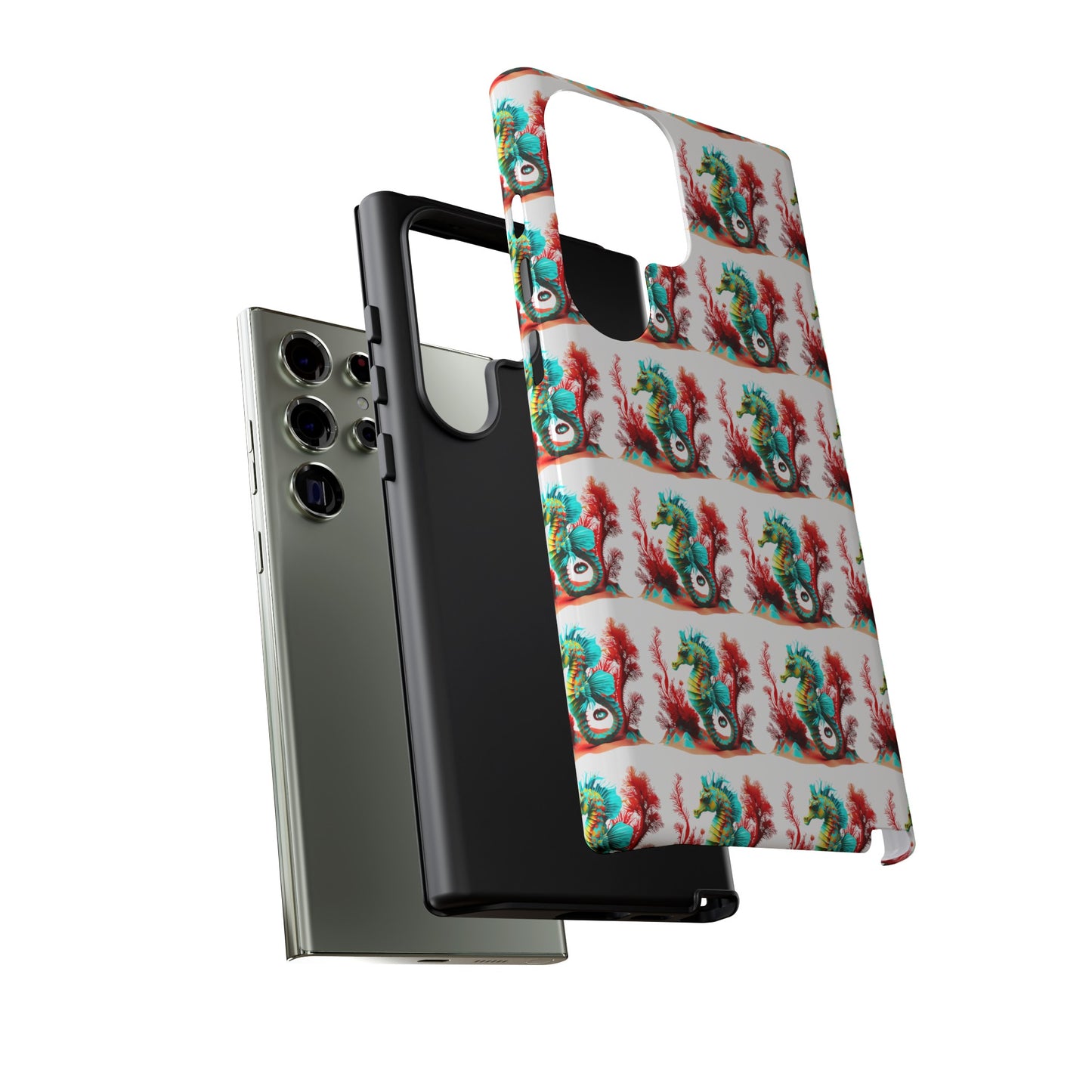 Vibrant Seahorse & Coral Reef - Artistic Mobile Phone hard Case