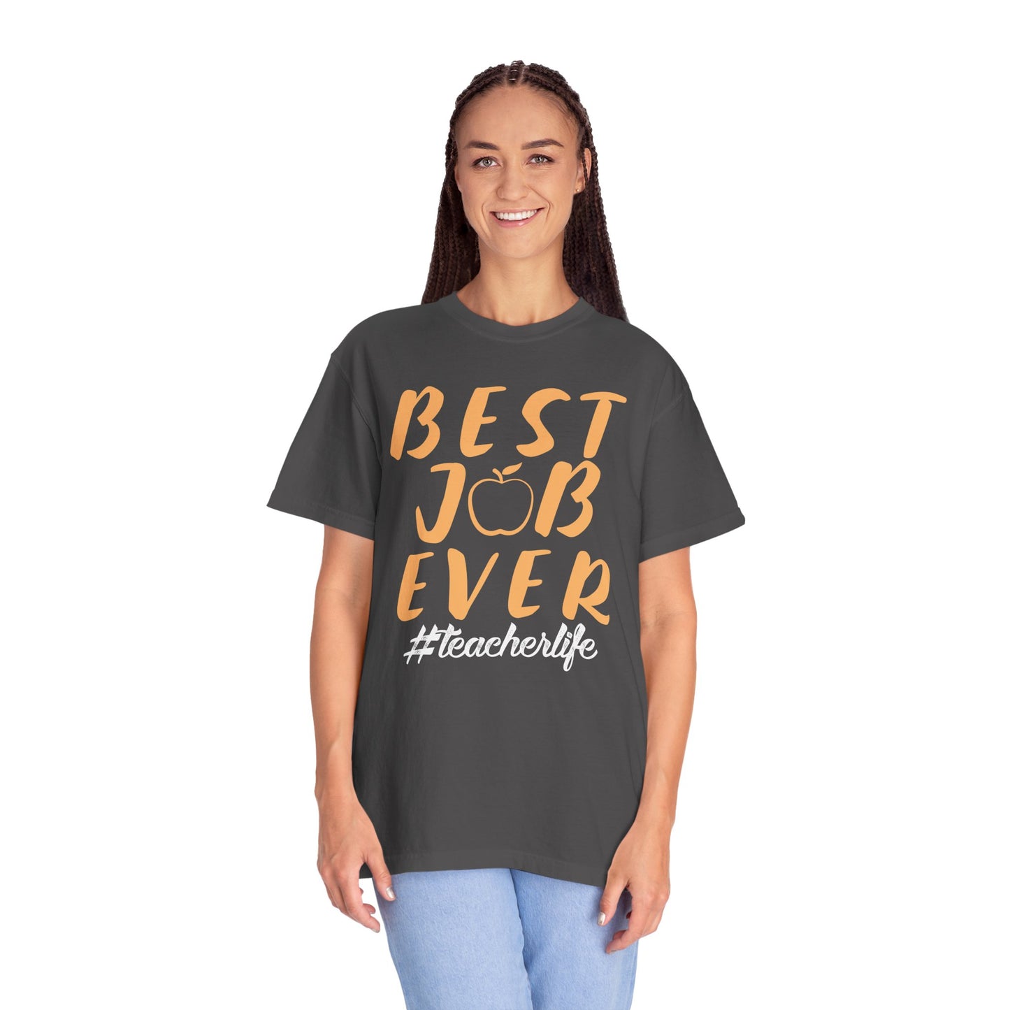 Best Job Ever - Inspirational T-Shirt with Apple Design teachers life