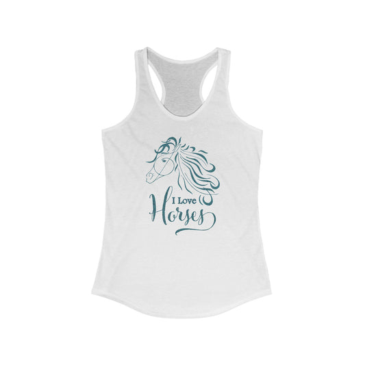 Women’s Equestrian Style Tank Top - Express Your Love for Horses in Style