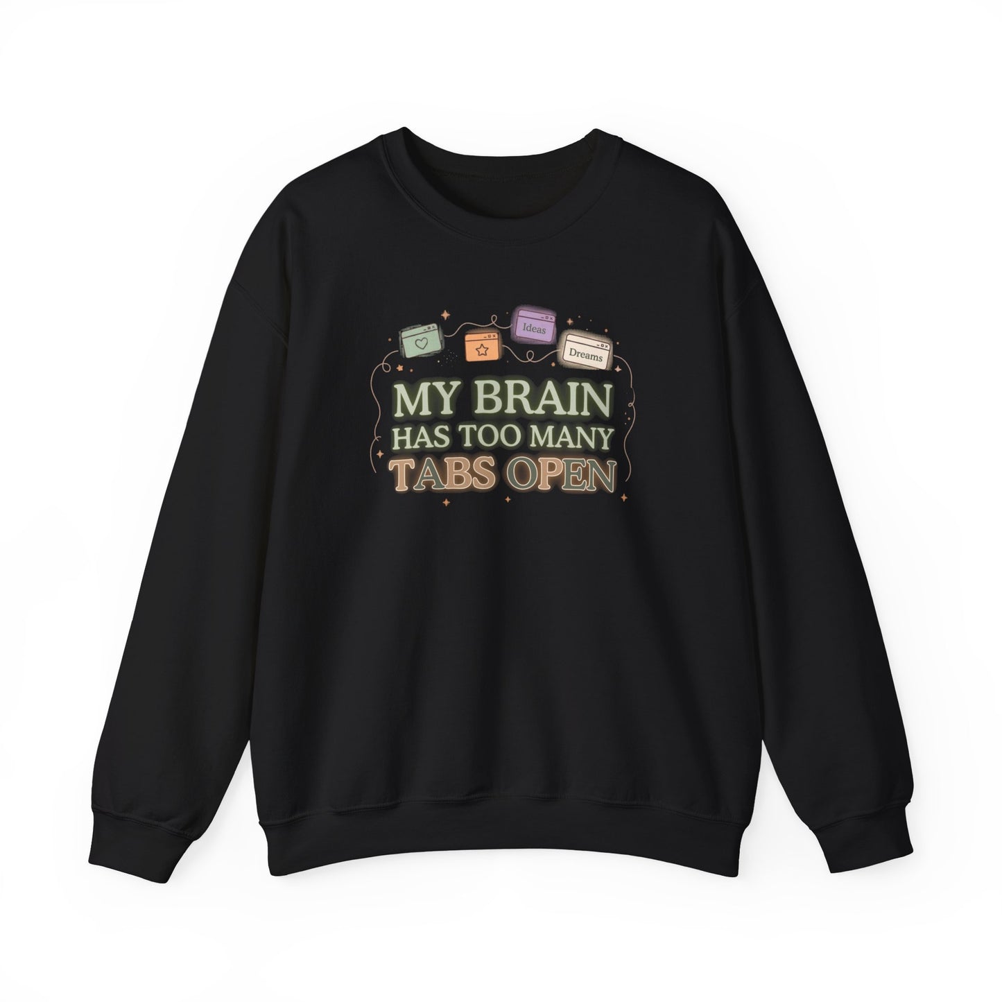 ADHD Hyper-fixation Mode | Retro Aesthetic Crewneck Sweatshirt