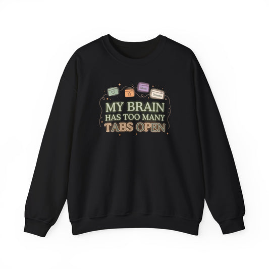 ADHD Hyper-fixation Mode | Retro Aesthetic Crewneck Sweatshirt