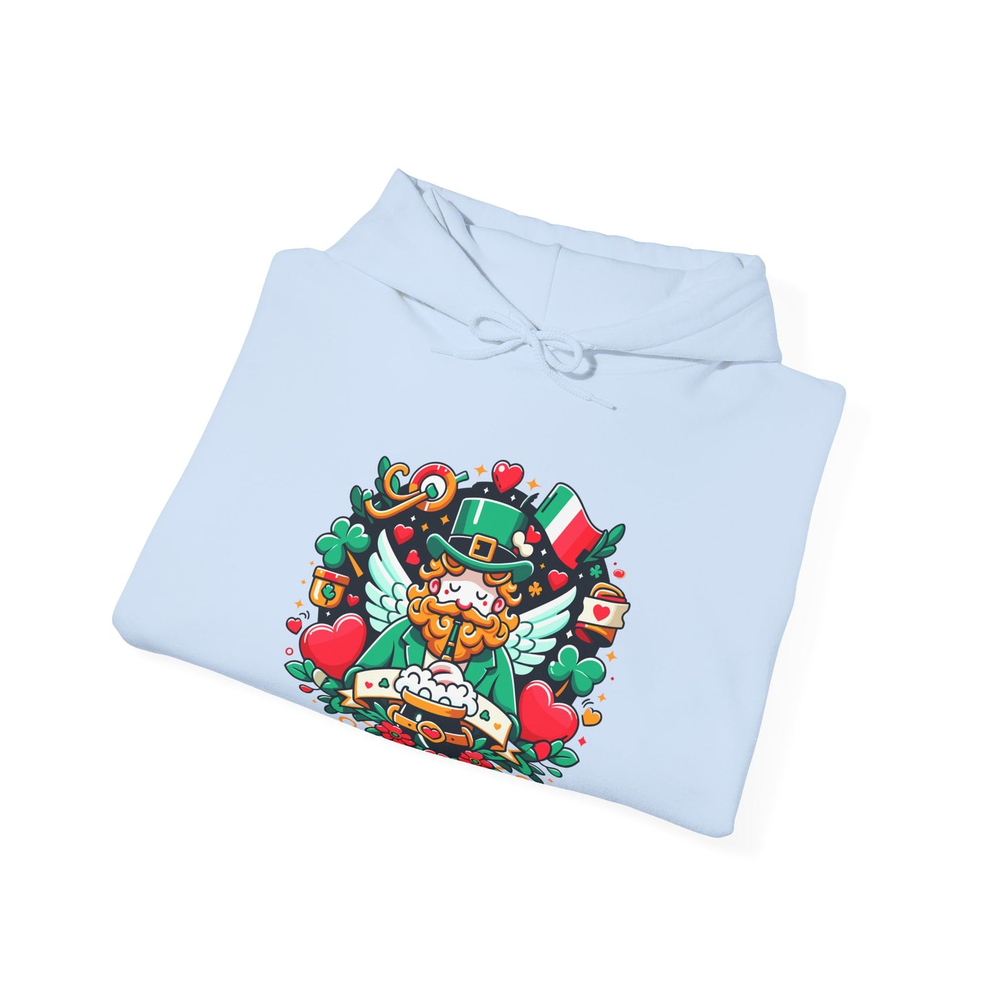 St Patricks Day Hoodie, Leprechaun Graphic Sweatshirt, Irish Celebration Pullover, Lucky Charm Unisex Apparel