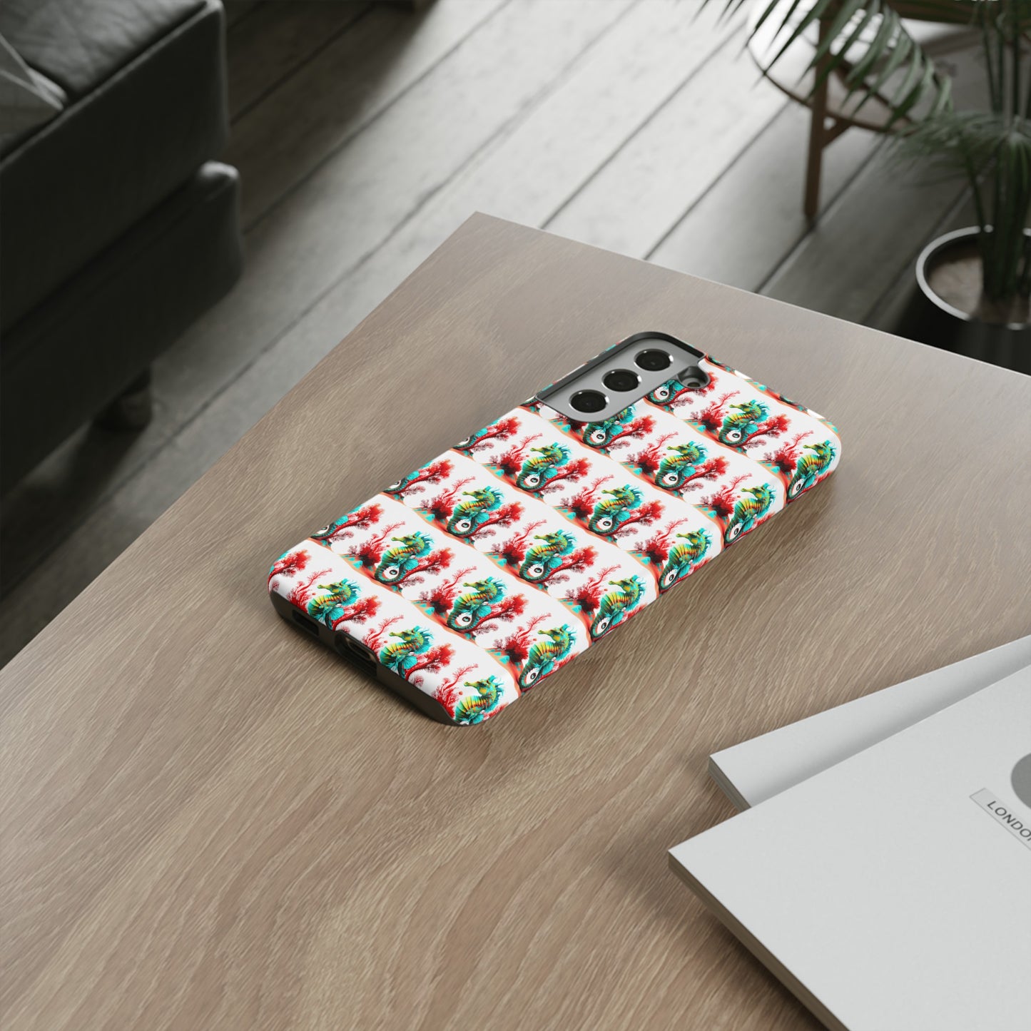 Vibrant Seahorse & Coral Reef - Artistic Mobile Phone hard Case