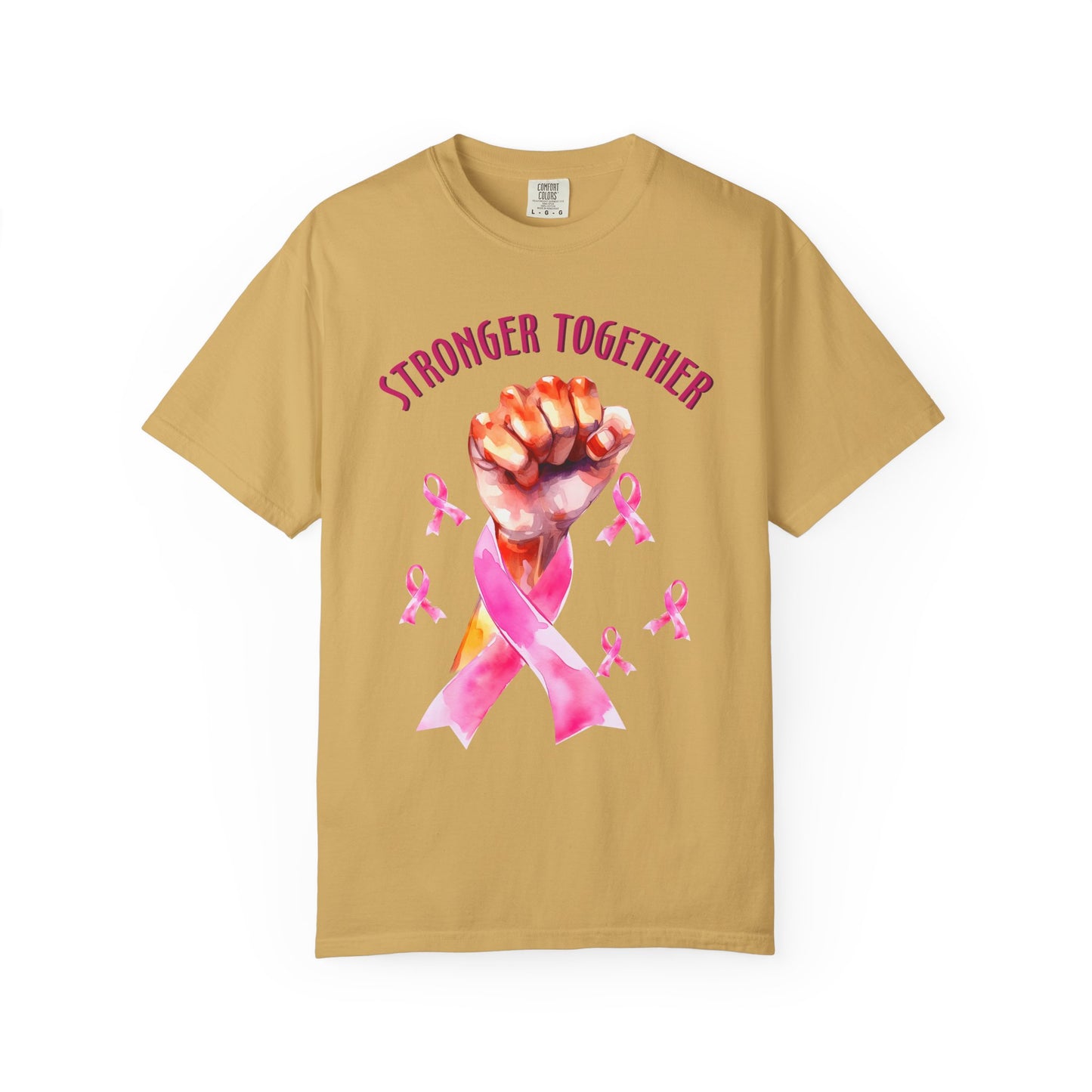 Empower Unity: Breast Cancer "Stronger Together" Comfort Colors Tee