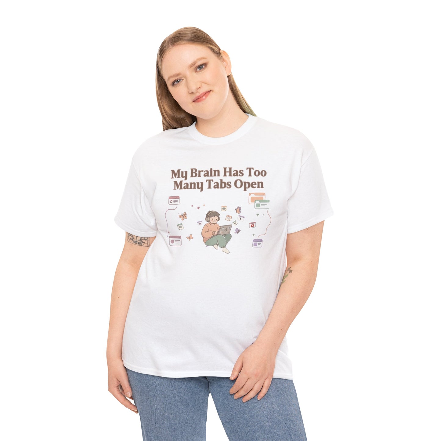 Hyper-Focus Mode: ENGAGED 🎧 The 'Brain Has Too Many Tabs Open' Neurospicy Tee