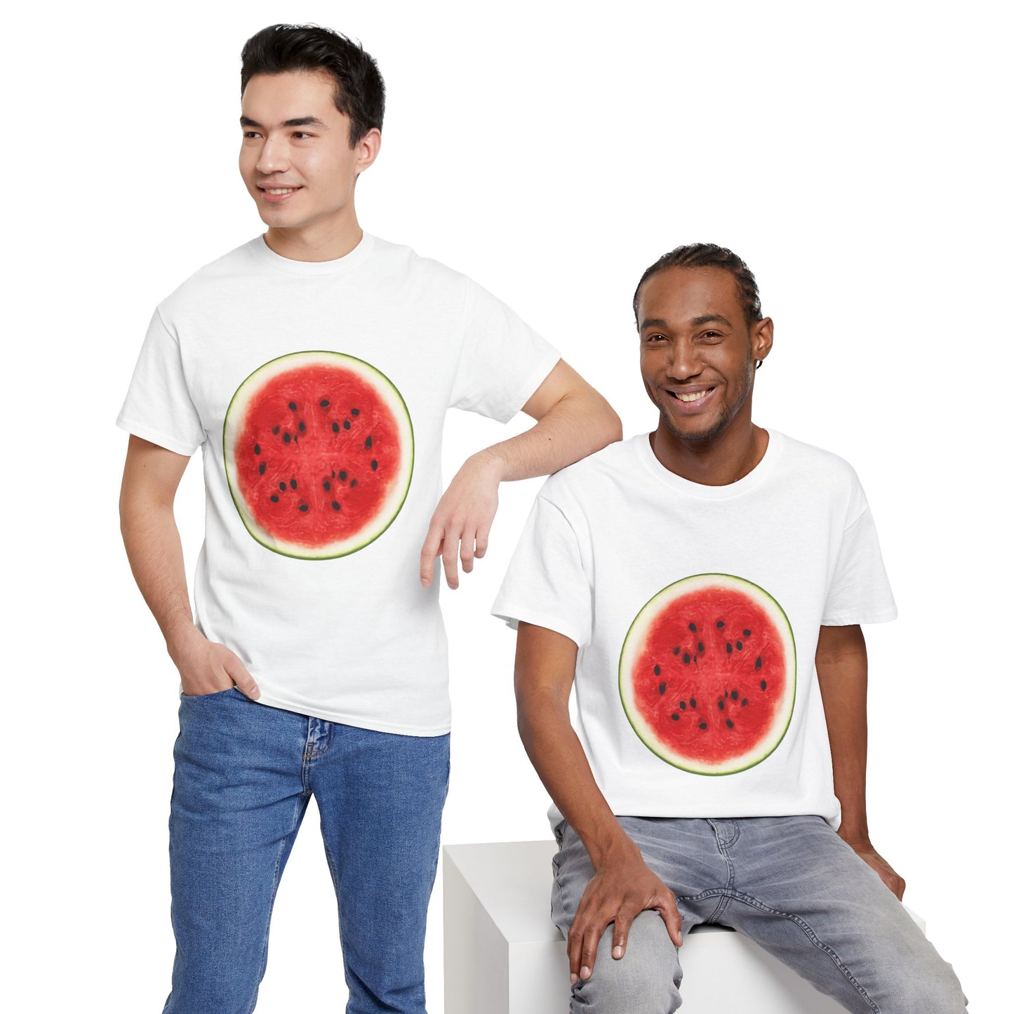 Watermelon Slice Graphic T-Shirt | Funny "One in a Melon" Tee | Easy Lazy Halloween Costume | Unisex Summer Top