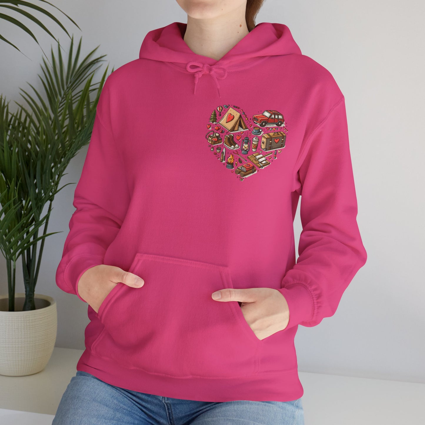 Wild at Heart: Ultimate Outdoor Adventure & Camping Icon Hoodie