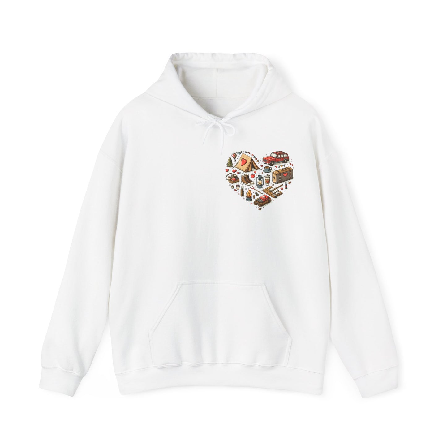Wild at Heart: Ultimate Outdoor Adventure & Camping Icon Hoodie