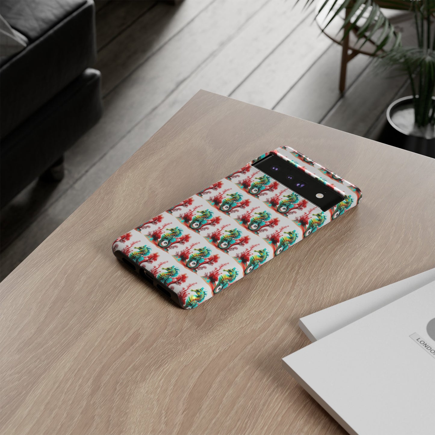 Vibrant Seahorse & Coral Reef - Artistic Mobile Phone hard Case