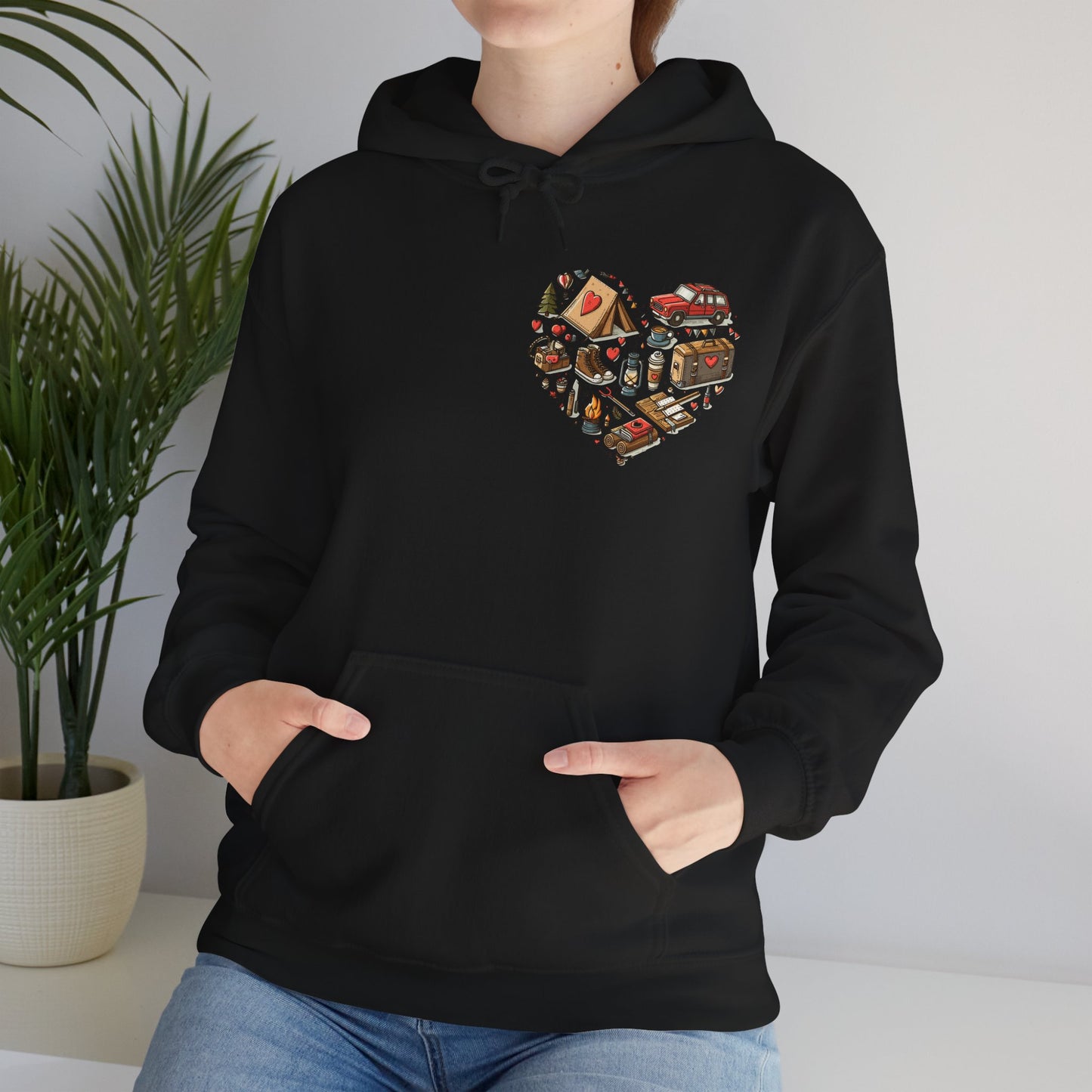 Wild at Heart: Ultimate Outdoor Adventure & Camping Icon Hoodie