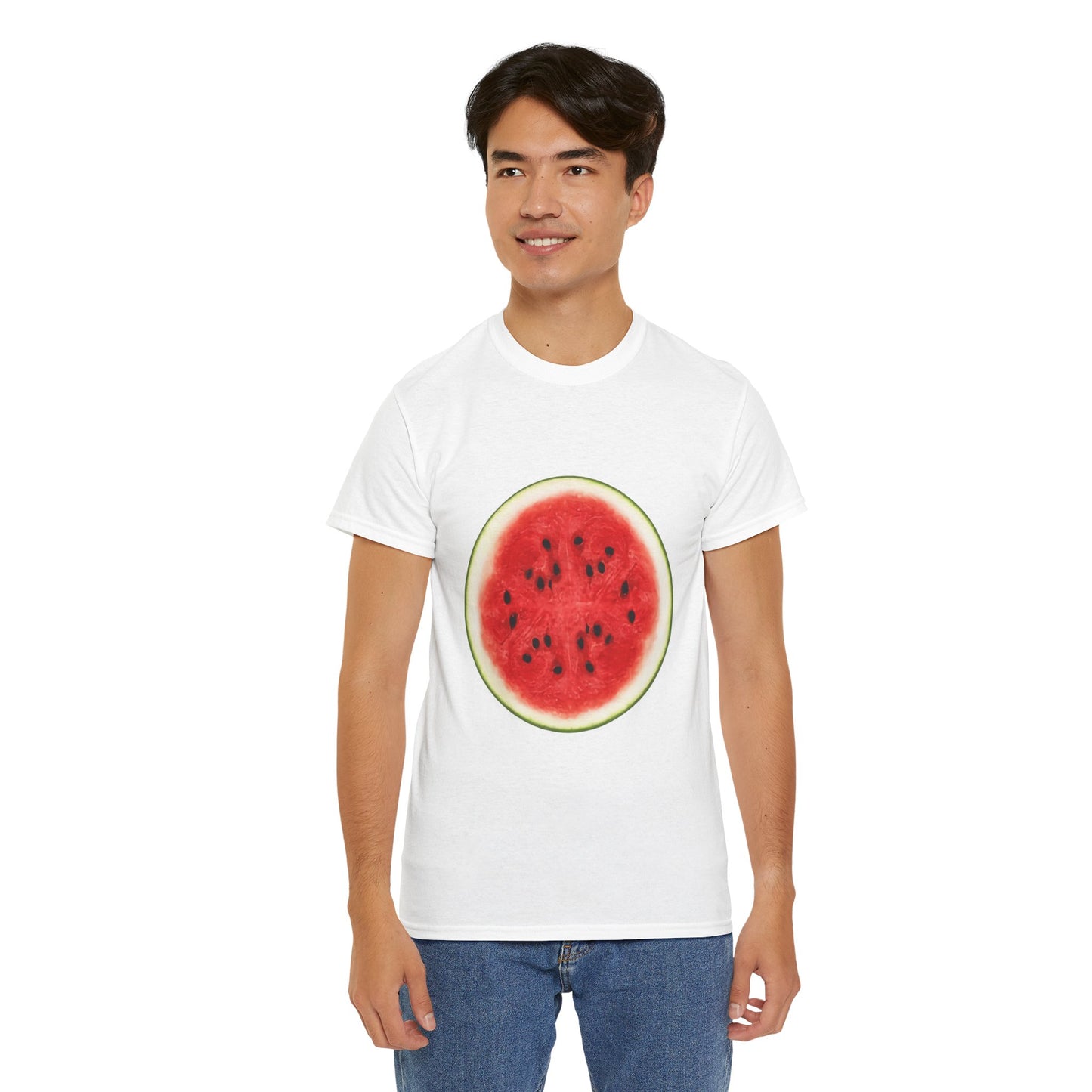 Watermelon Slice Graphic T-Shirt | Funny "One in a Melon" Tee | Easy Lazy Halloween Costume | Unisex Summer Top