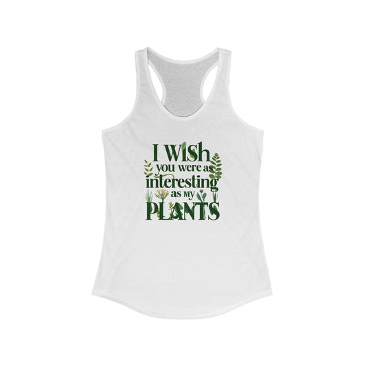 Women’s Tank Top - ‘Interesting Plants’ Botanical Design