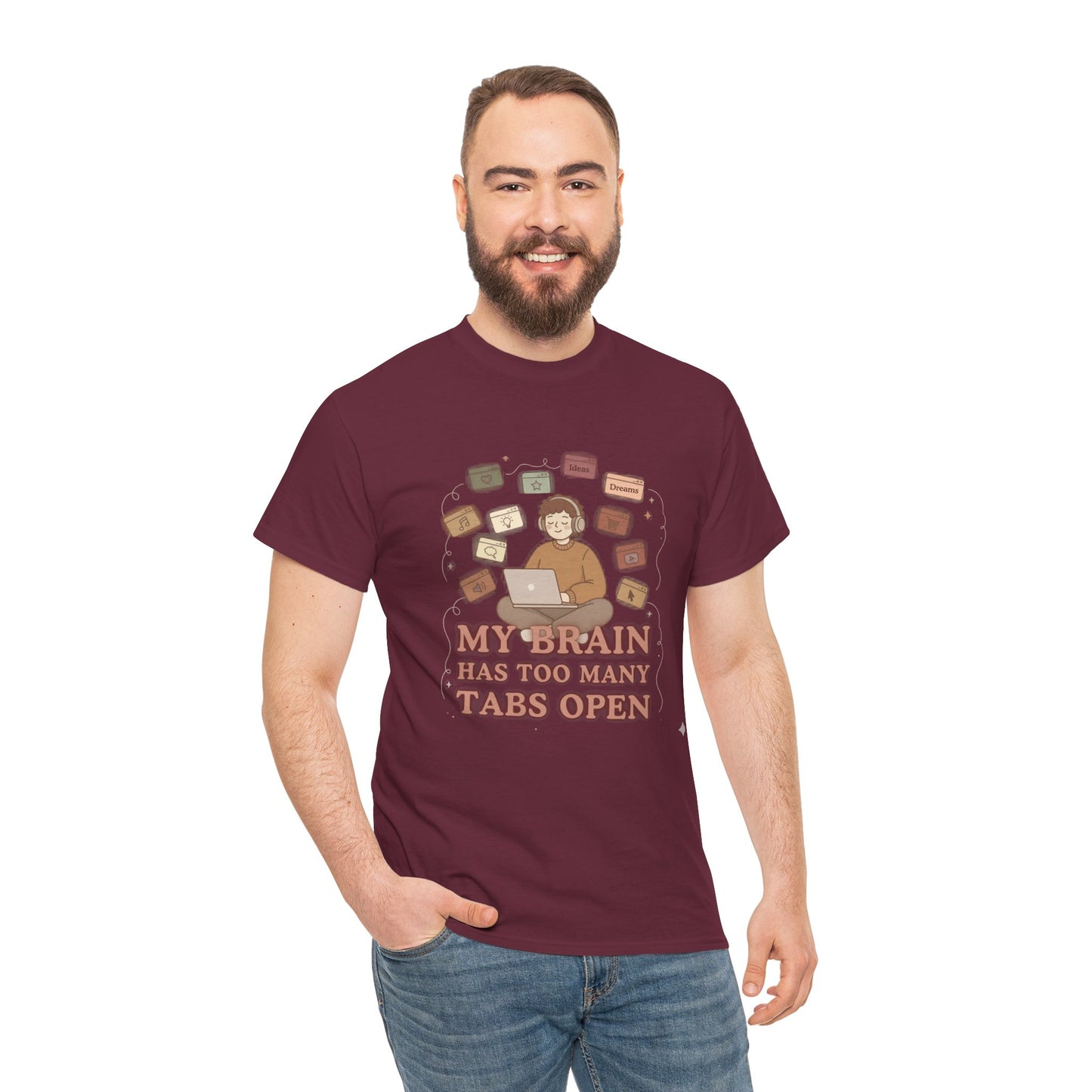 The "Cozy Mind" Earth Tone ADHD Graphic Tee