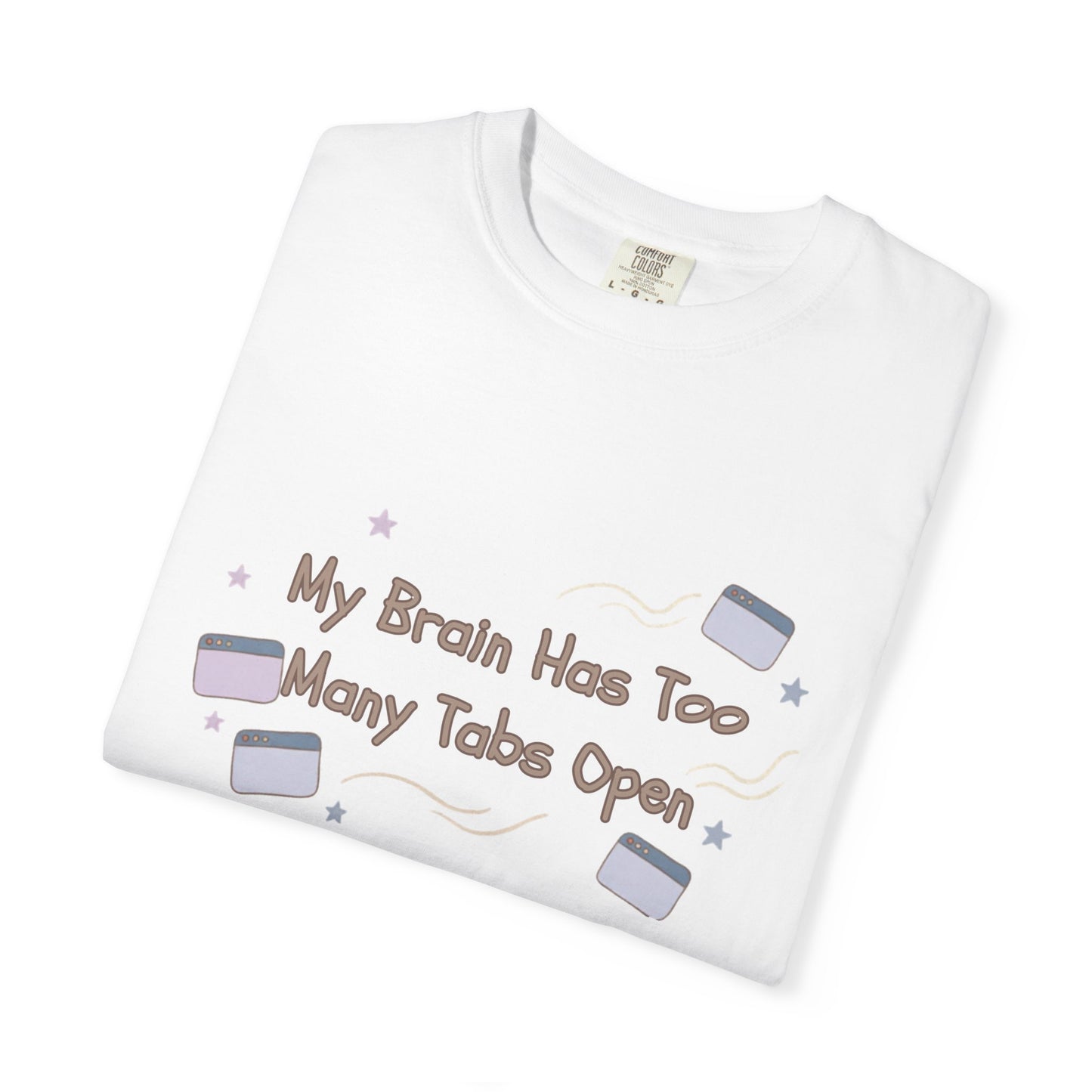 The "ADHD Brain Under Construction" Retro Warning Tee