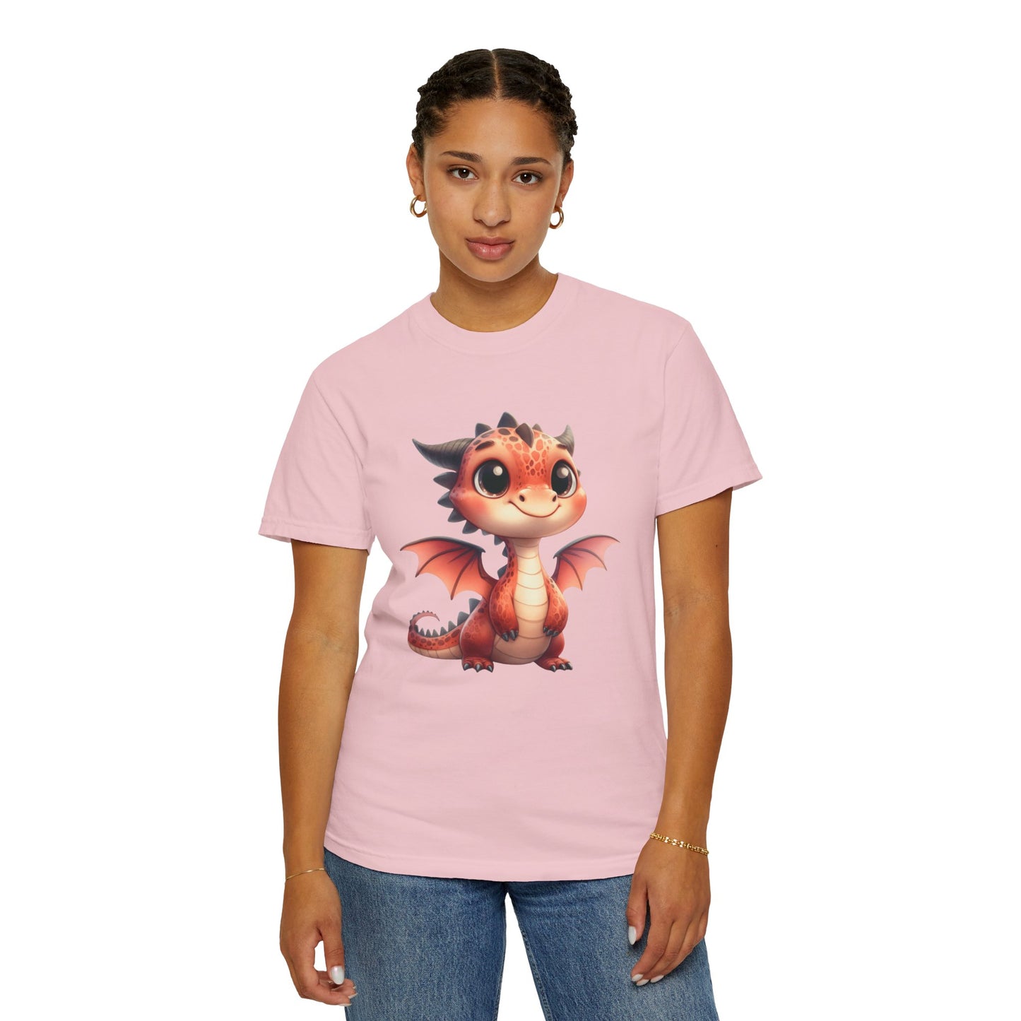 Adorable Dragon Whelp Tee - Soft Cotton T-Shirt with Fantasy Creature tee
