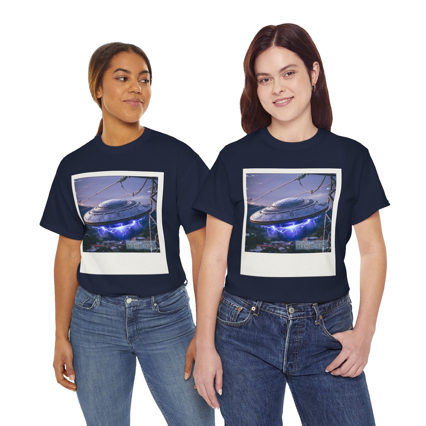 UFO Evidence T-Shirt | Retro Polaroid Alien Sighting Photo
