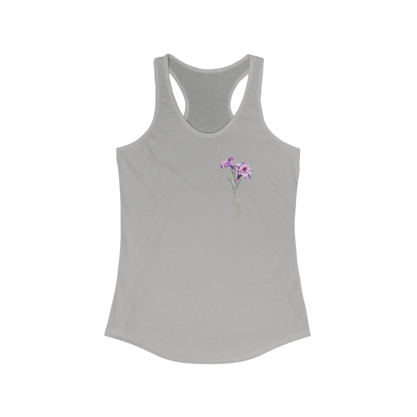 August Birth Flower Gladiolus - Women’s Tank Top - Unique Watercolor Design