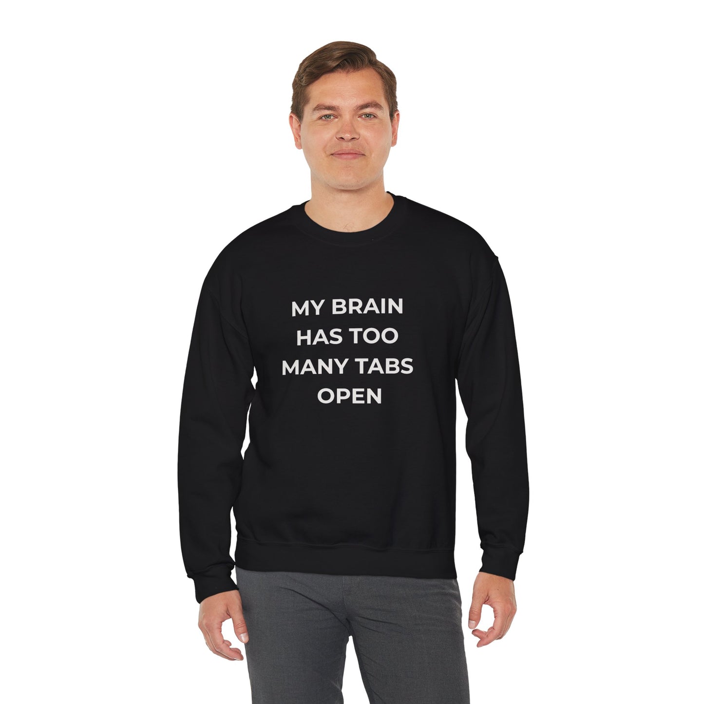 My Brain Has Too Many Tabs Open Sweatshirt | Funny ADHD Gift | Cozy Lofi Pullover