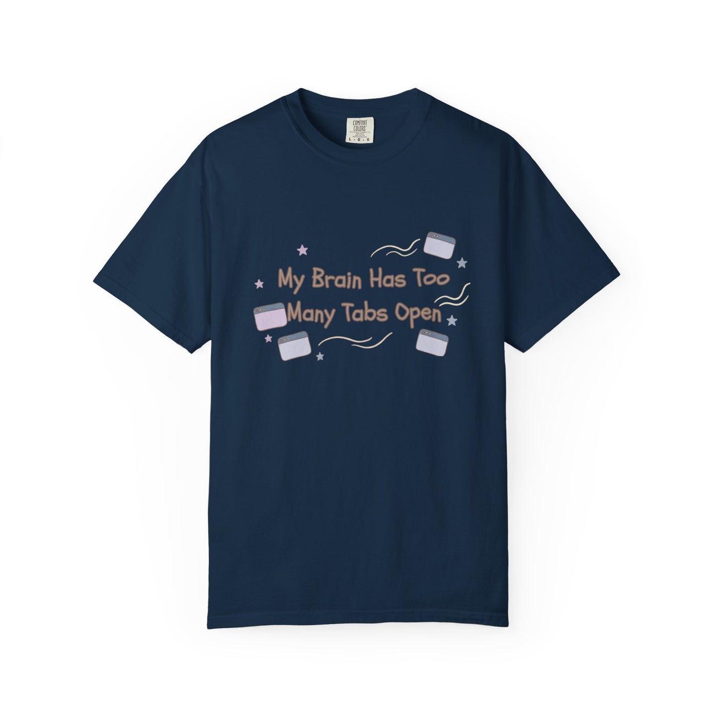 The "ADHD Brain Under Construction" Retro Warning Tee