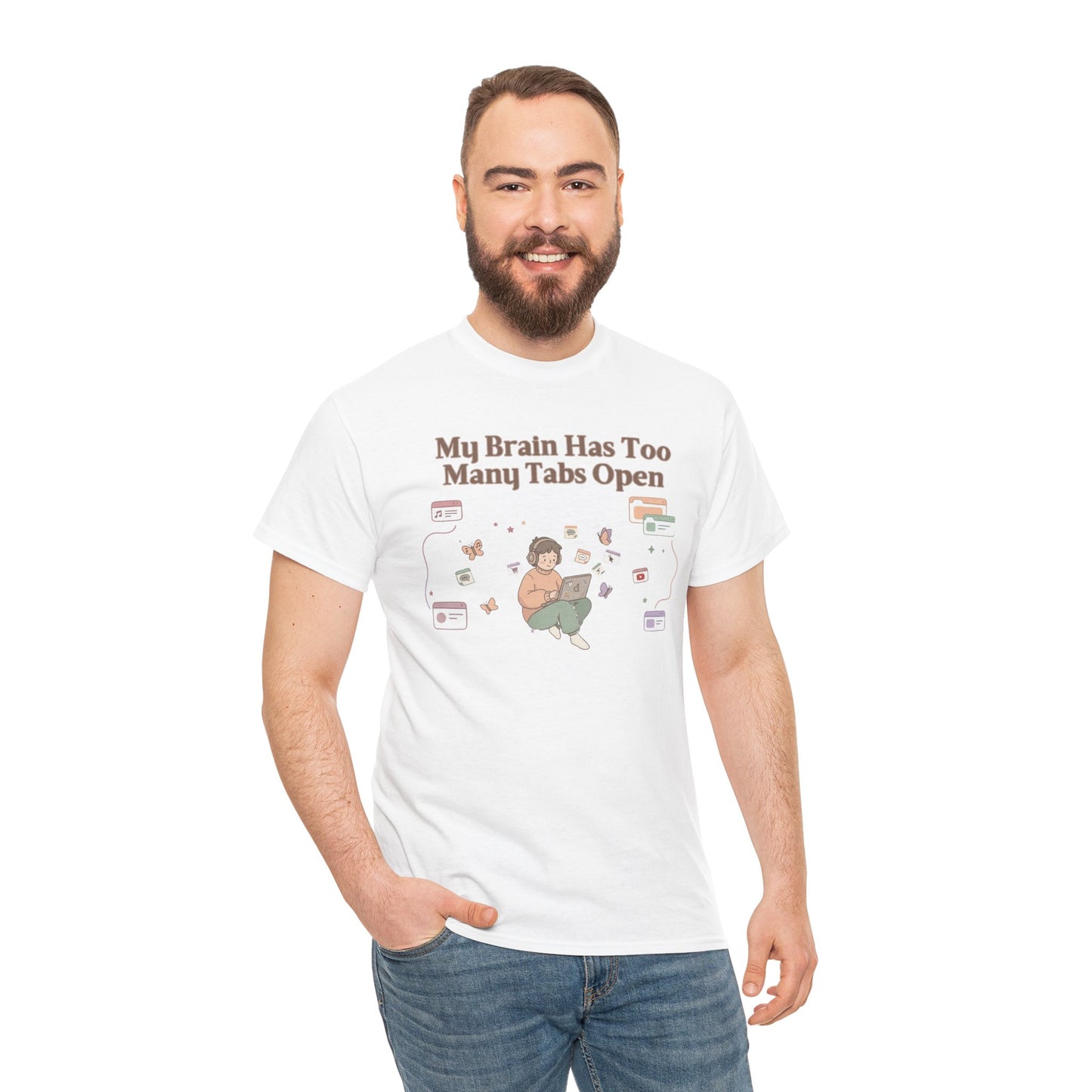 Hyper-Focus Mode: ENGAGED 🎧 The 'Brain Has Too Many Tabs Open' Neurospicy Tee