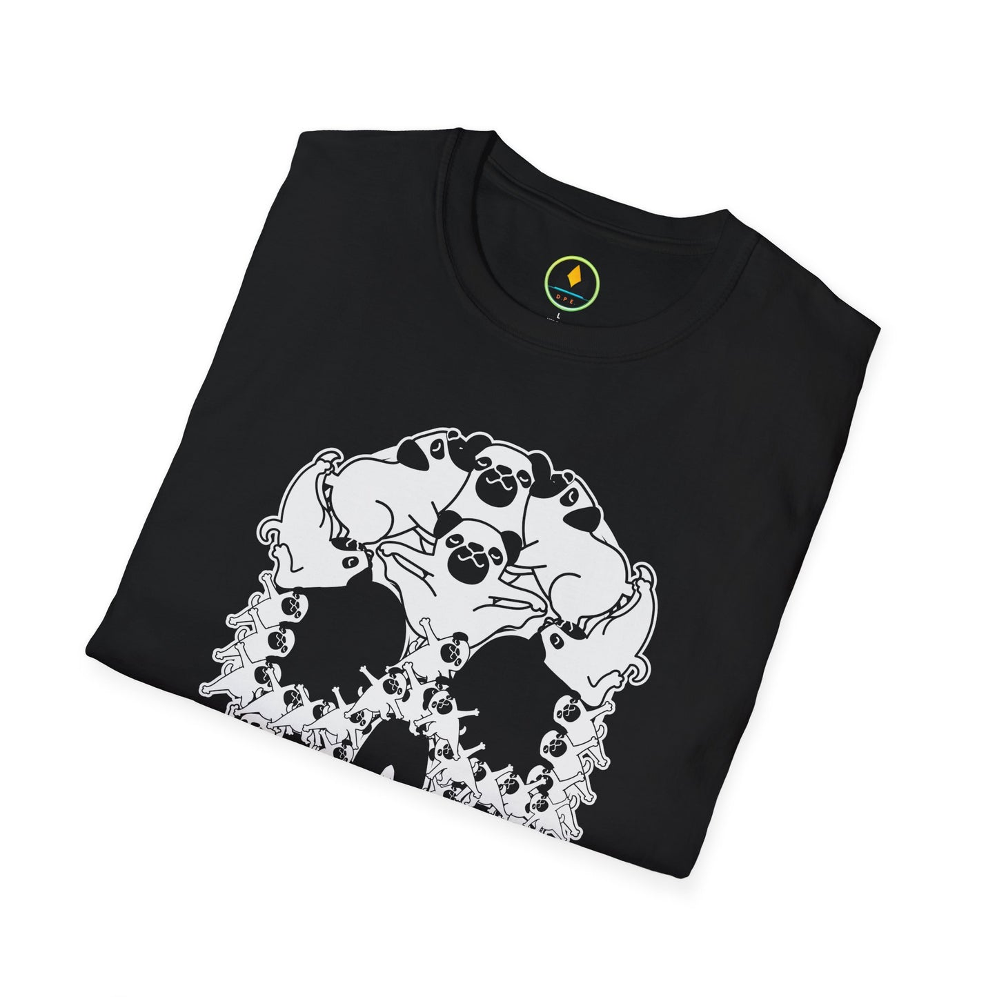 Pug Skull Shirt | Funny Gothic Dog Lover Tee | Optical Illusion Skeleton Pug Gift | Edgy Pet Owner Top | Halloween & Everyday Wear
