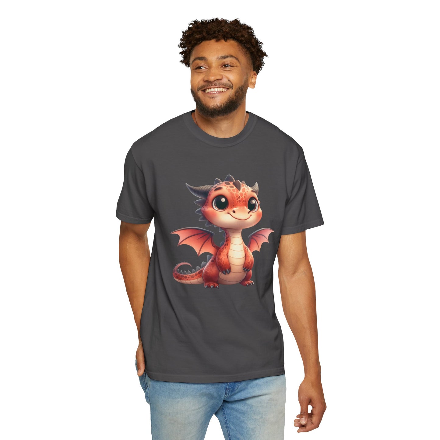 Adorable Dragon Whelp Tee - Soft Cotton T-Shirt with Fantasy Creature tee