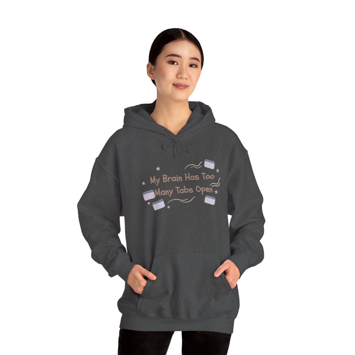 ADHD Brain Under Construction | Cozy Retro Aesthetic Hoodie