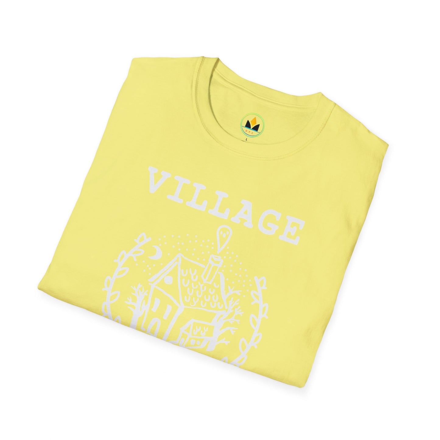 Village Witch - Quaint House & Wreath Softstyle T-Shirt