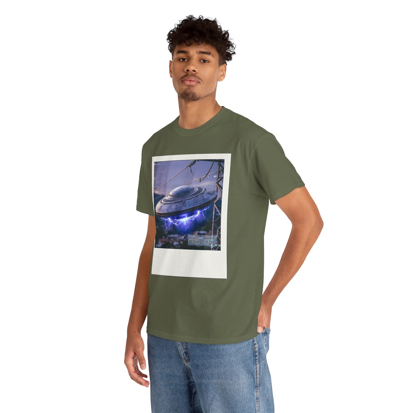 UFO Evidence T-Shirt | Retro Polaroid Alien Sighting Photo