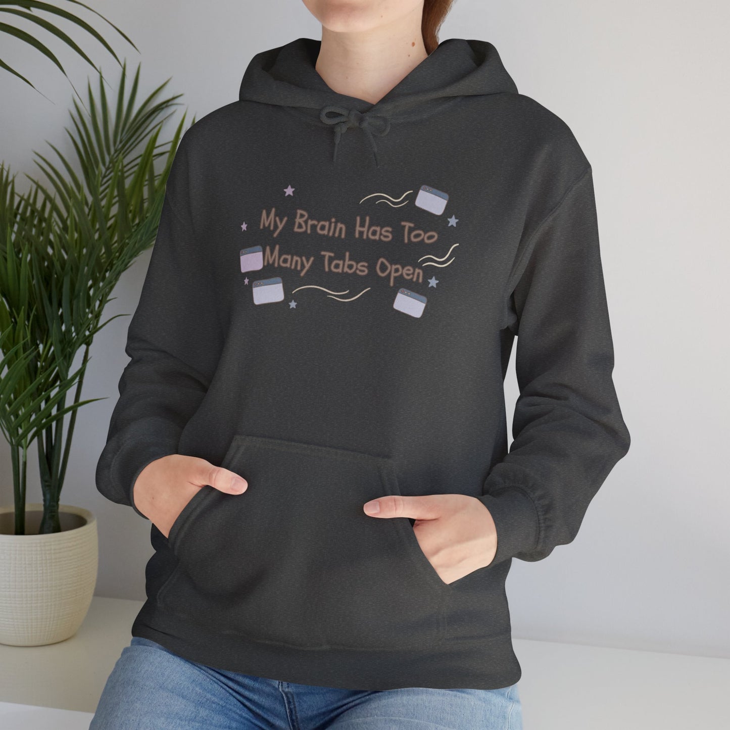 ADHD Brain Under Construction | Cozy Retro Aesthetic Hoodie