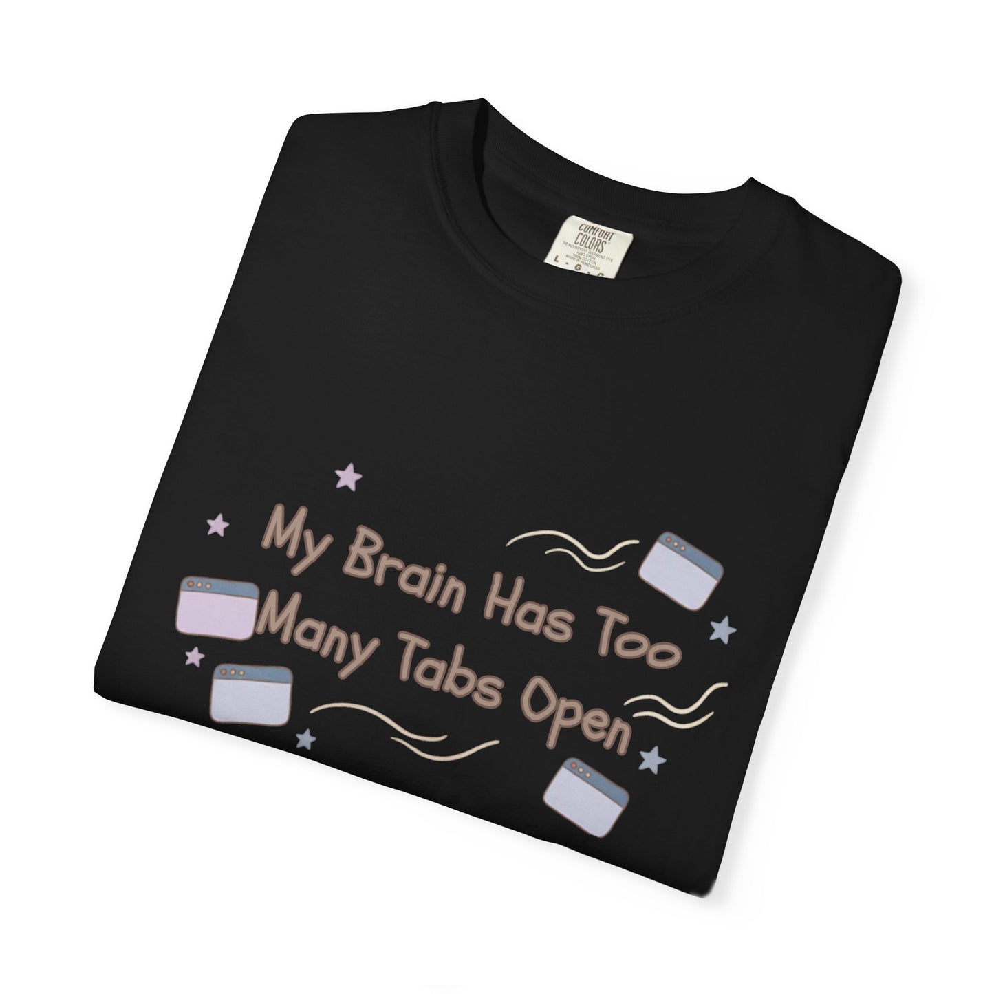 The "ADHD Brain Under Construction" Retro Warning Tee