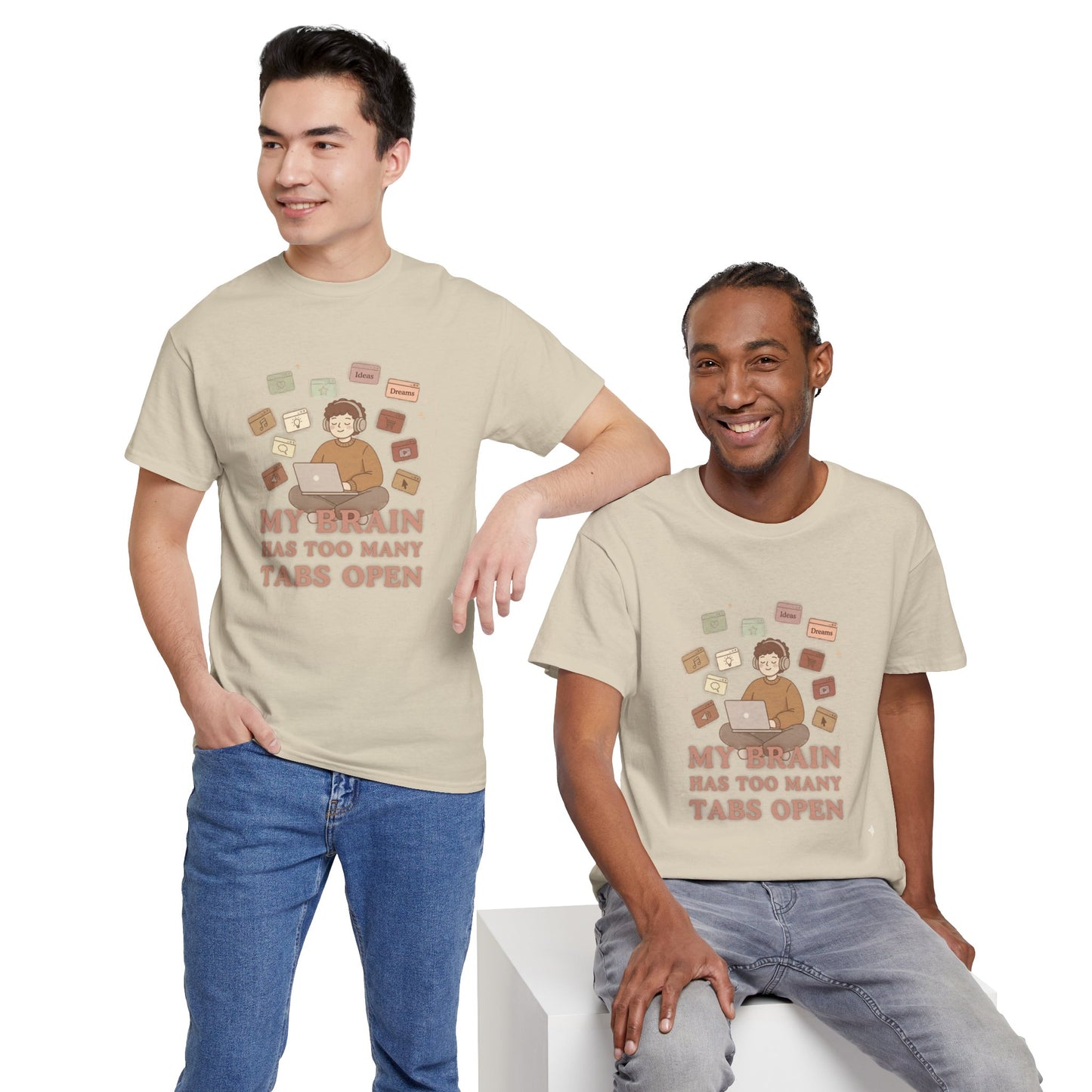 The "Cozy Mind" Earth Tone ADHD Graphic Tee