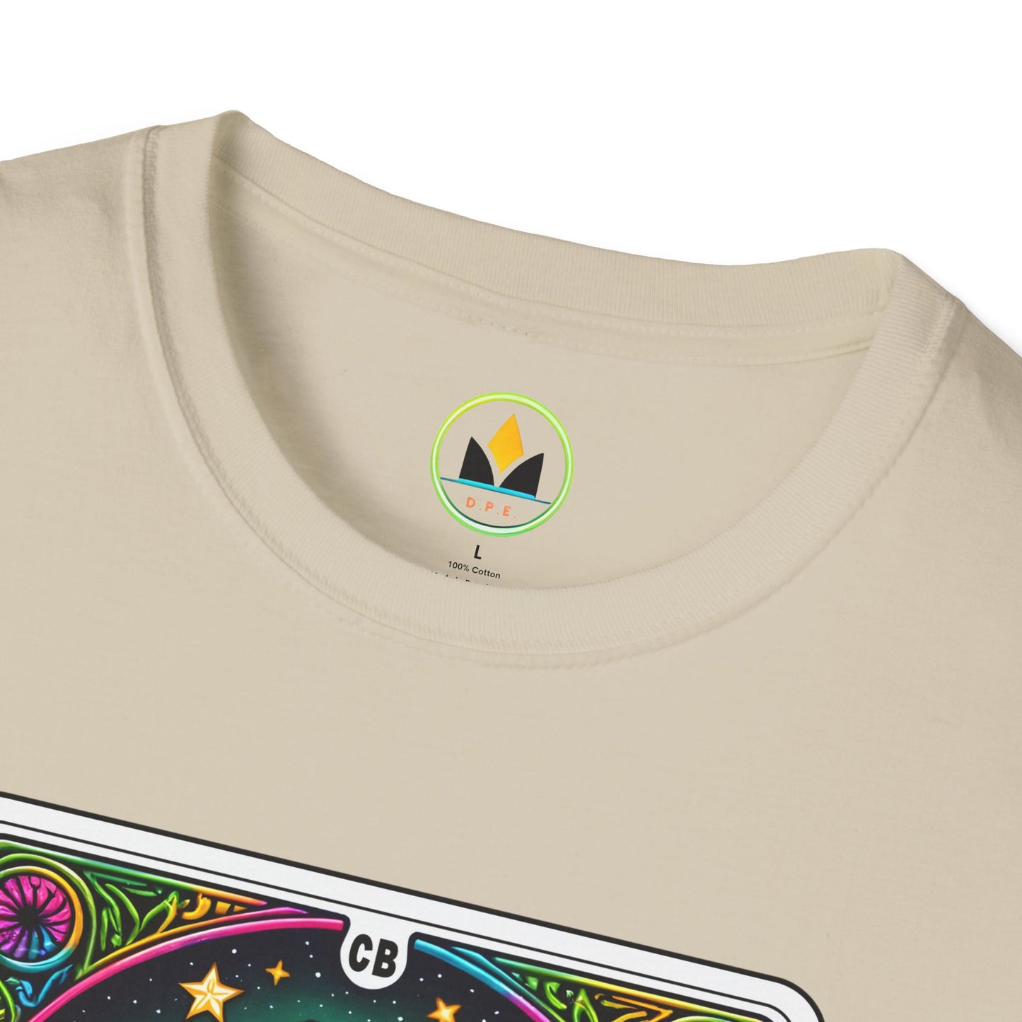 Psychedelic “Cannabitch” Tarot Skeleton T‑Shirt – Trippy Rainbow Weed Art for Stoner Queens