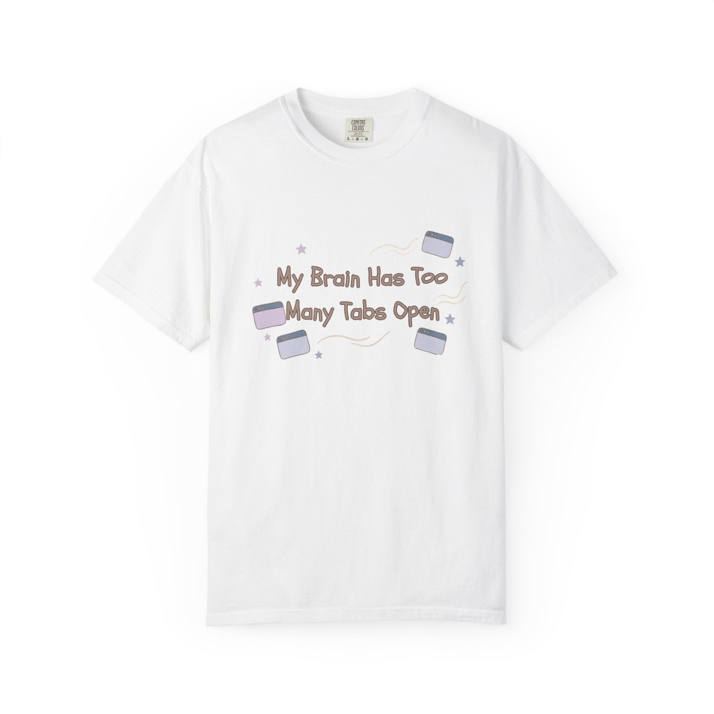 The "ADHD Brain Under Construction" Retro Warning Tee