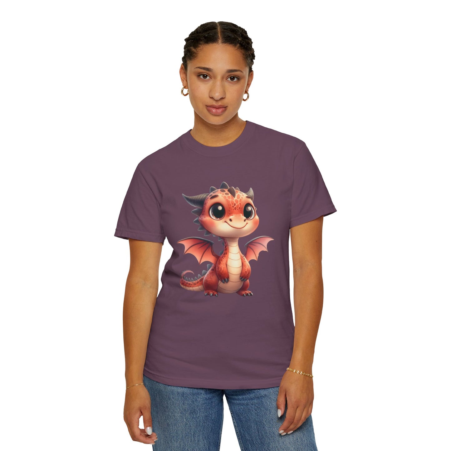 Adorable Dragon Whelp Tee - Soft Cotton T-Shirt with Fantasy Creature tee