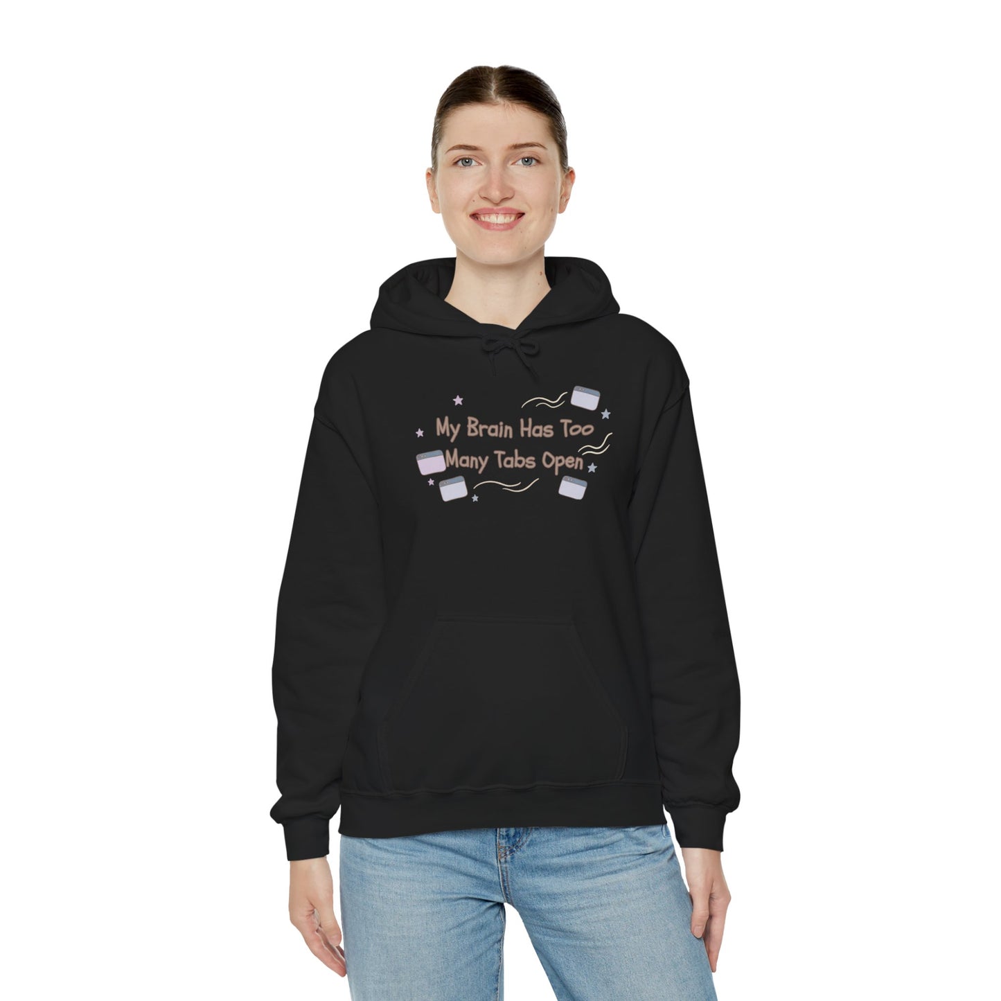 ADHD Brain Under Construction | Cozy Retro Aesthetic Hoodie