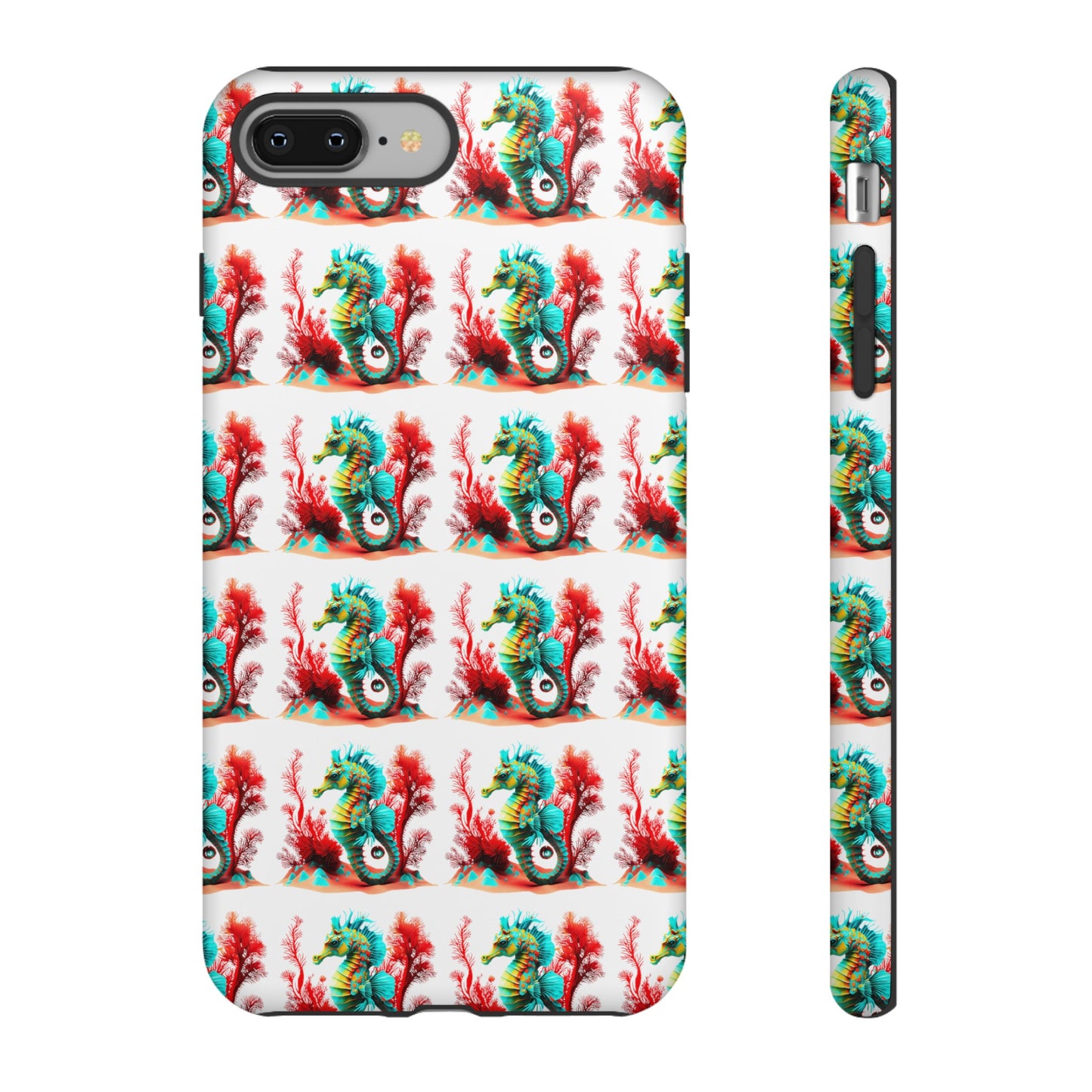 Vibrant Seahorse & Coral Reef - Artistic Mobile Phone hard Case