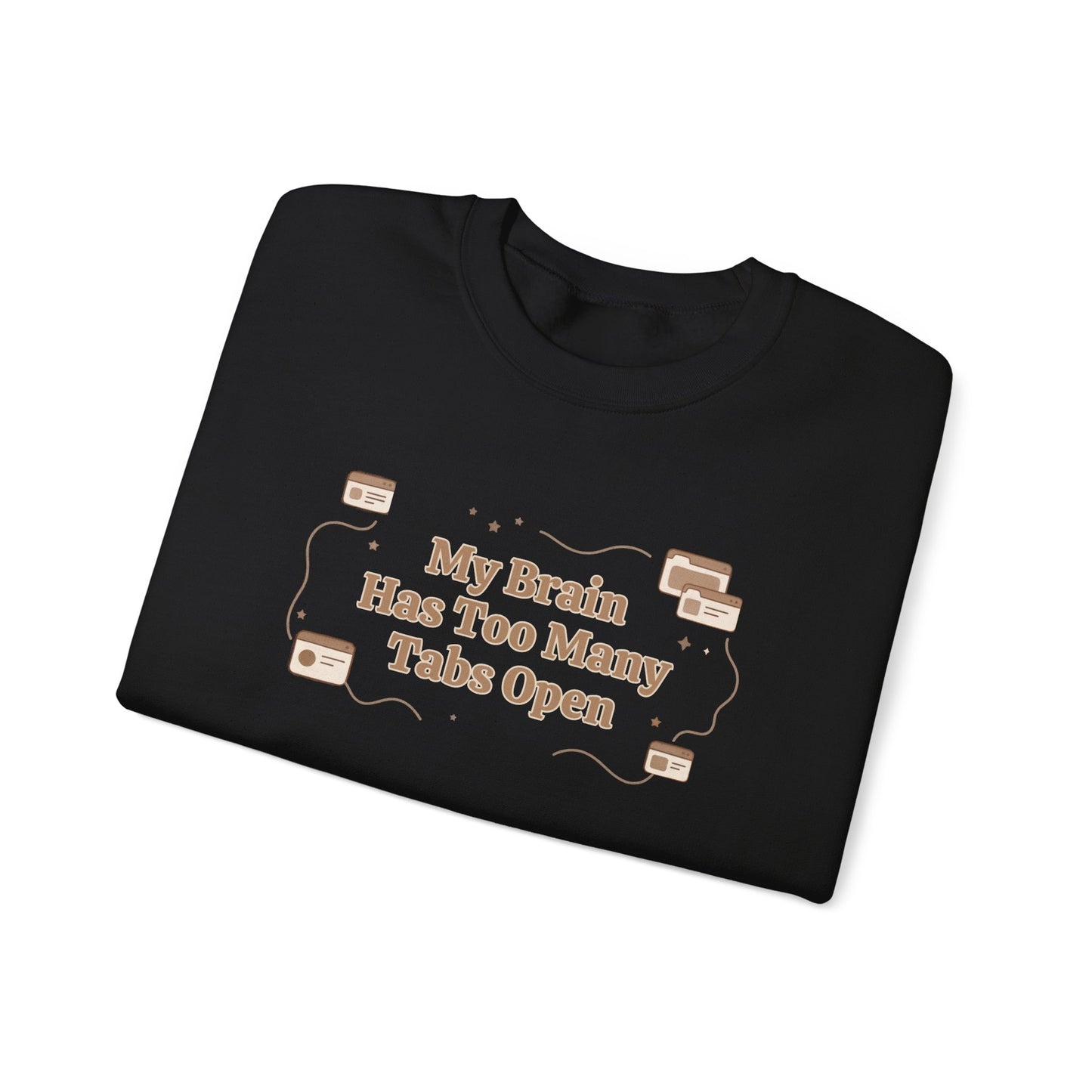 The "Mental Tabs" Aesthetic Crewneck | Oversized Lofi Sweatshirt