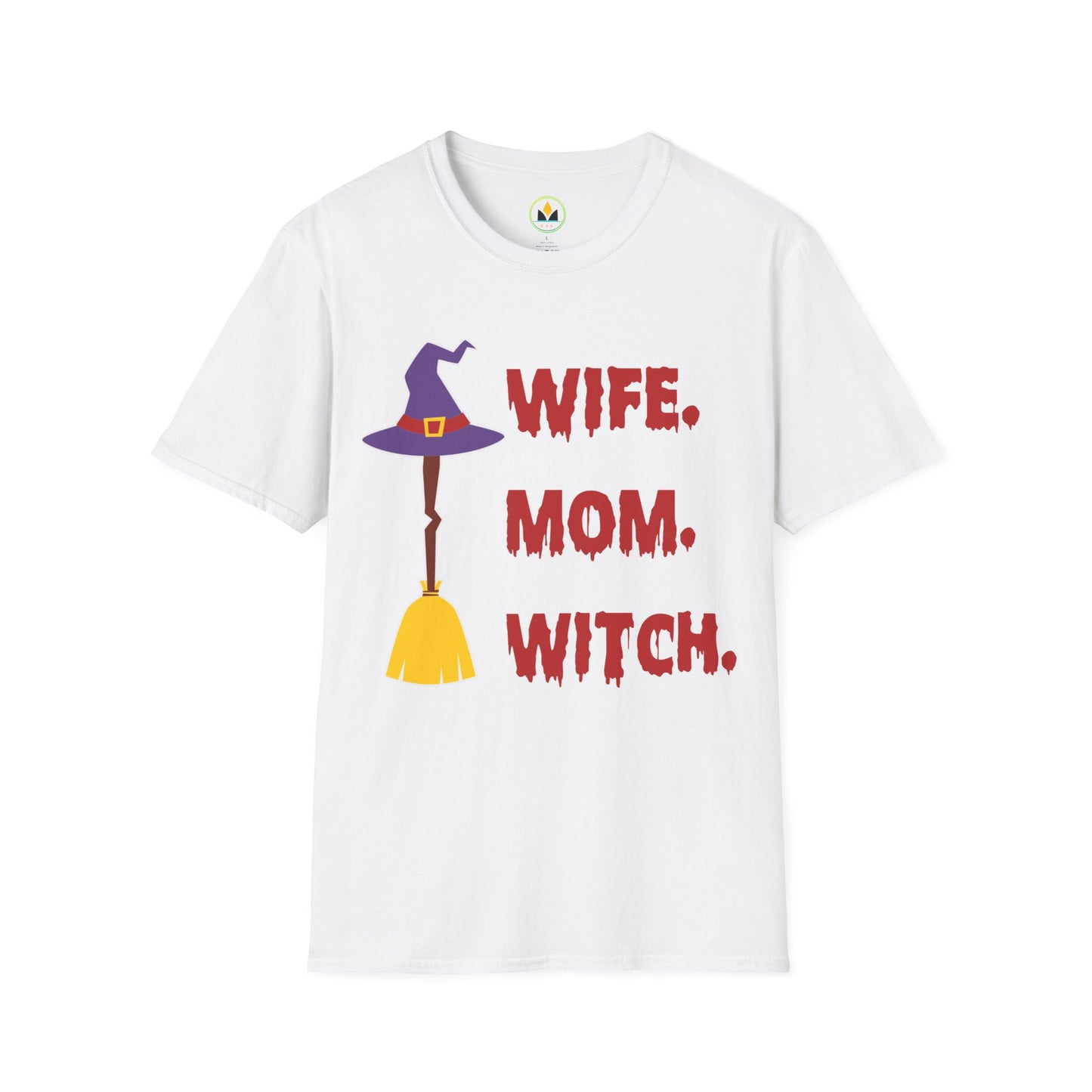 Spooky ‘Wife. Mom. Witch.’ Halloween Tee - Fun & Festive Holiday Apparel