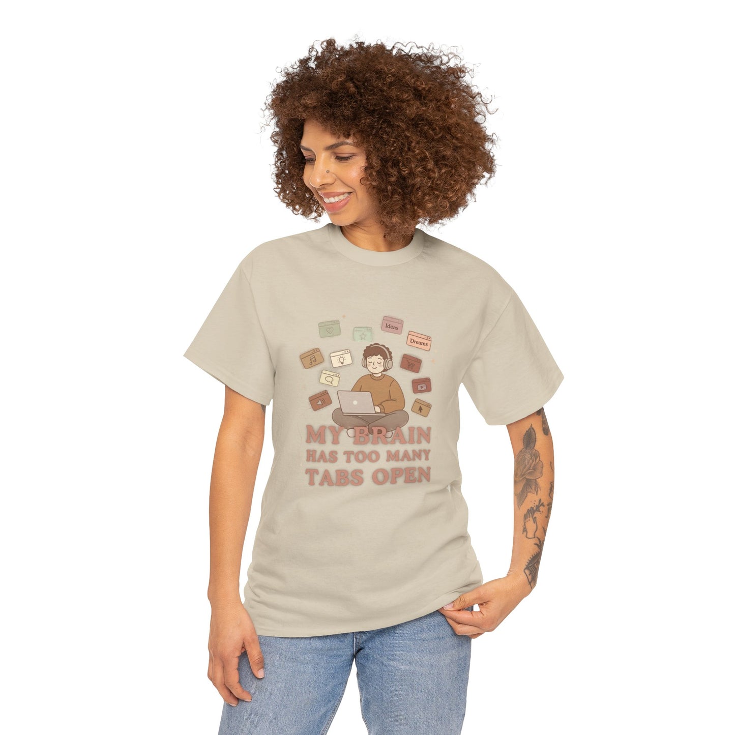 The "Cozy Mind" Earth Tone ADHD Graphic Tee