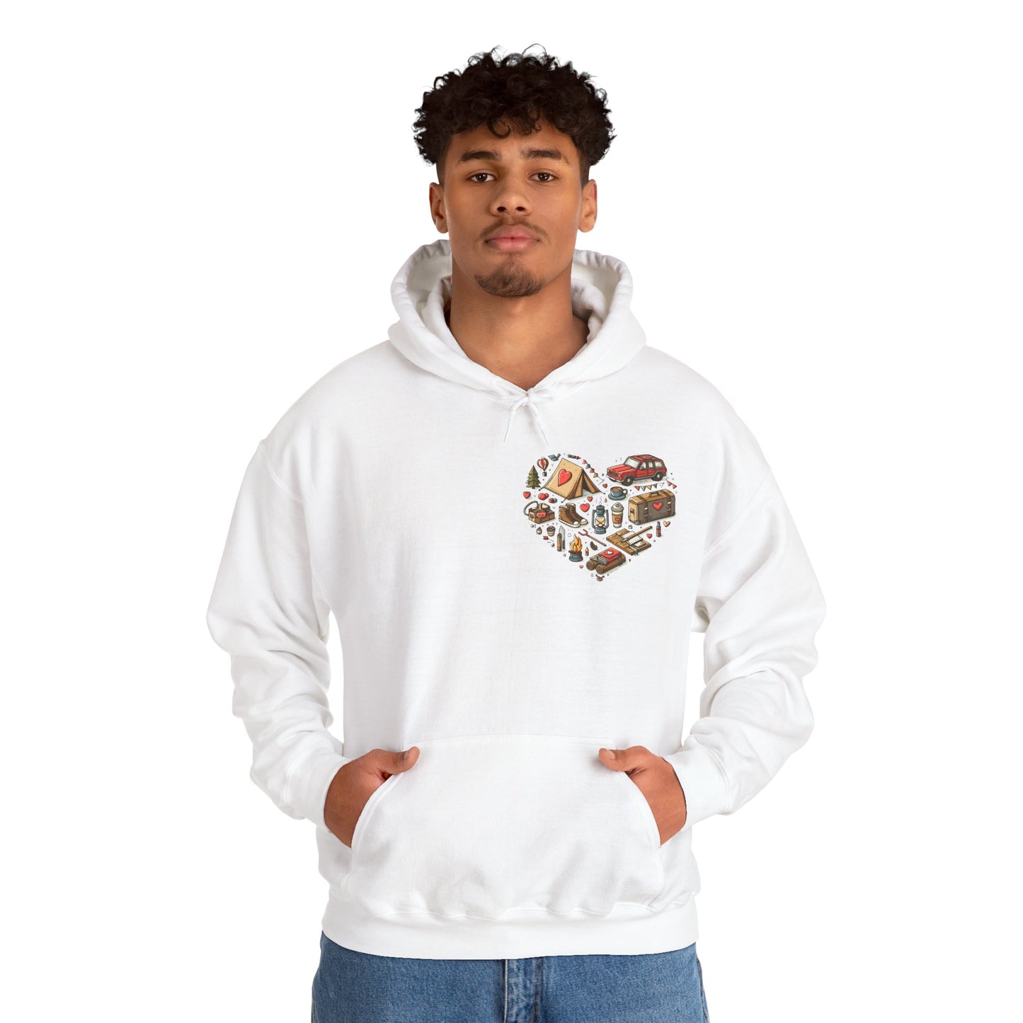 Wild at Heart: Ultimate Outdoor Adventure & Camping Icon Hoodie