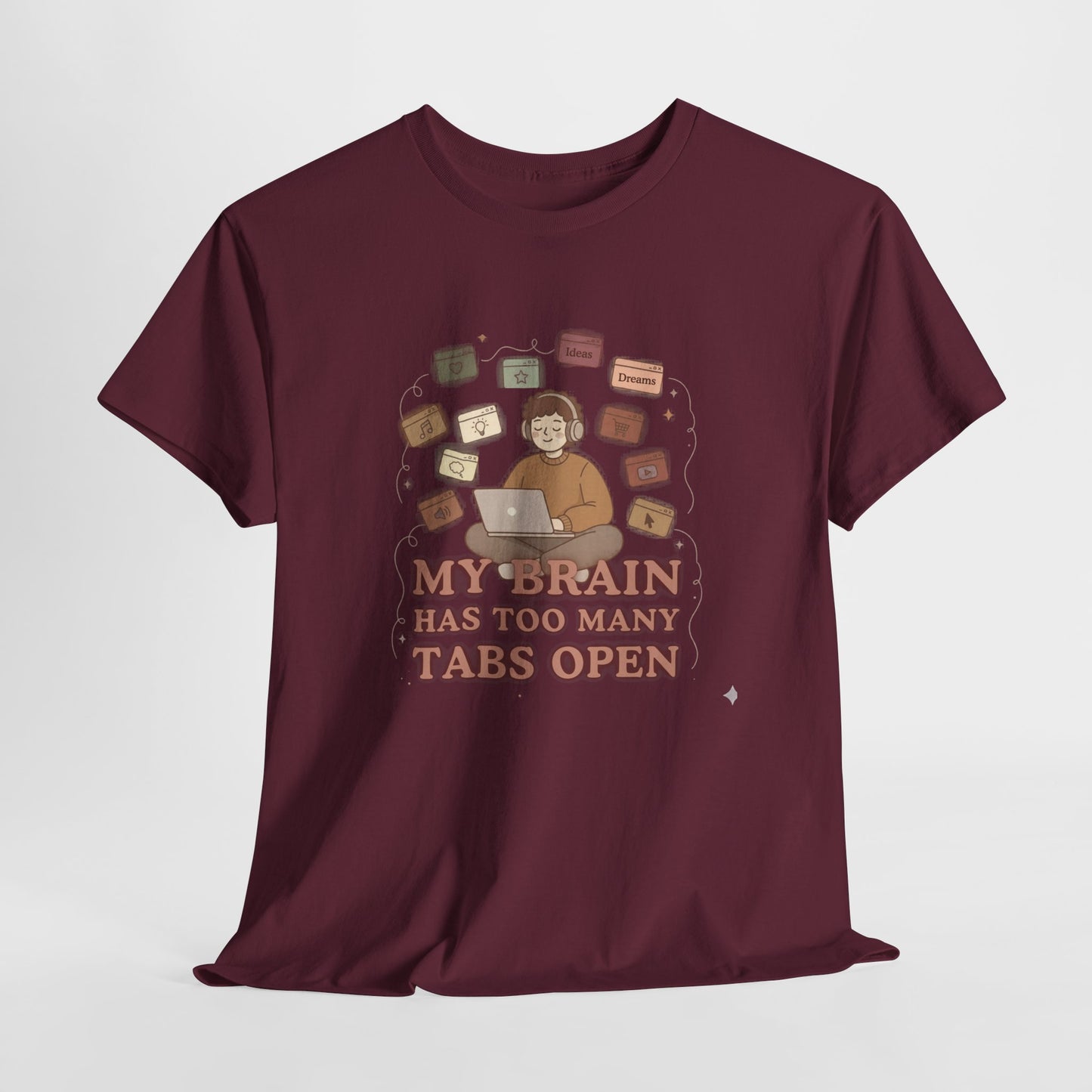 The "Cozy Mind" Earth Tone ADHD Graphic Tee