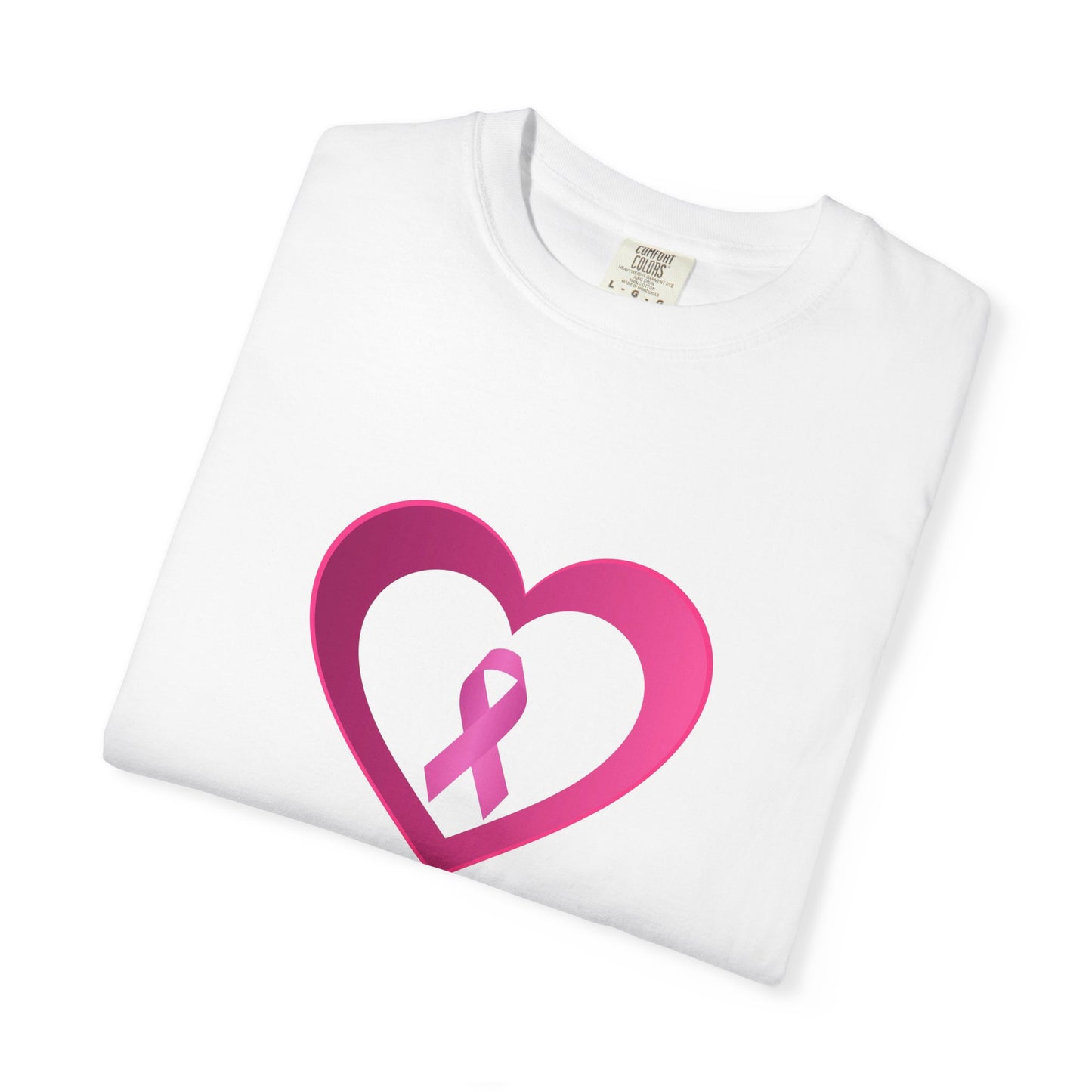 Breast Cancer Awareness heart & ribbon