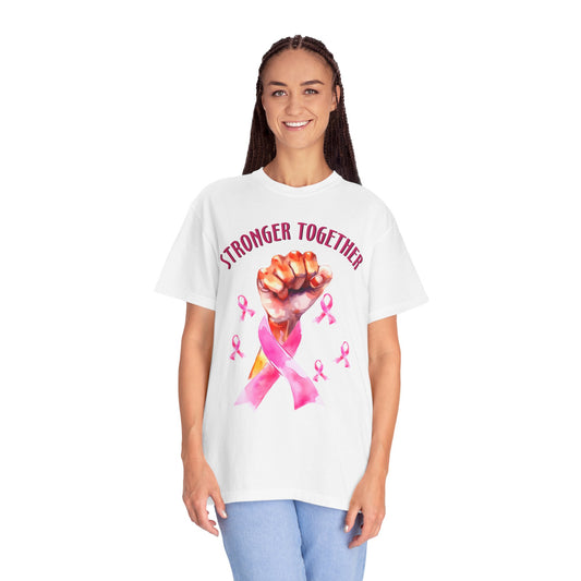 Empower Unity: Breast Cancer "Stronger Together" Comfort Colors Tee