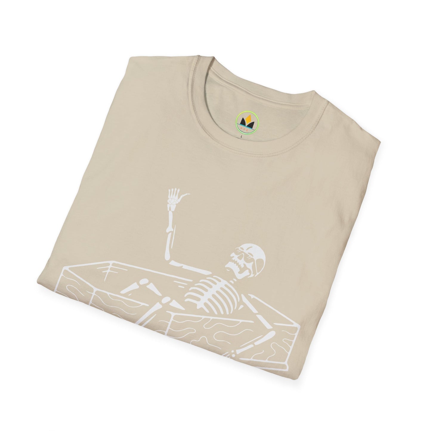Never Better Skeleton Coffin T‑Shirt – Dark Humor Goth Tee for the Delightfully Dead Inside