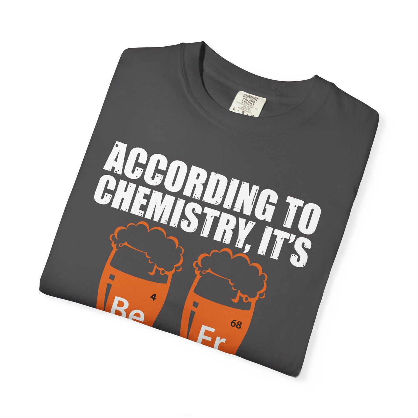 Beer Chemistry T-Shirt BeEr Elements Graphic Comfort Colors Ring Spun Tee - Viral Science Nerd Gift