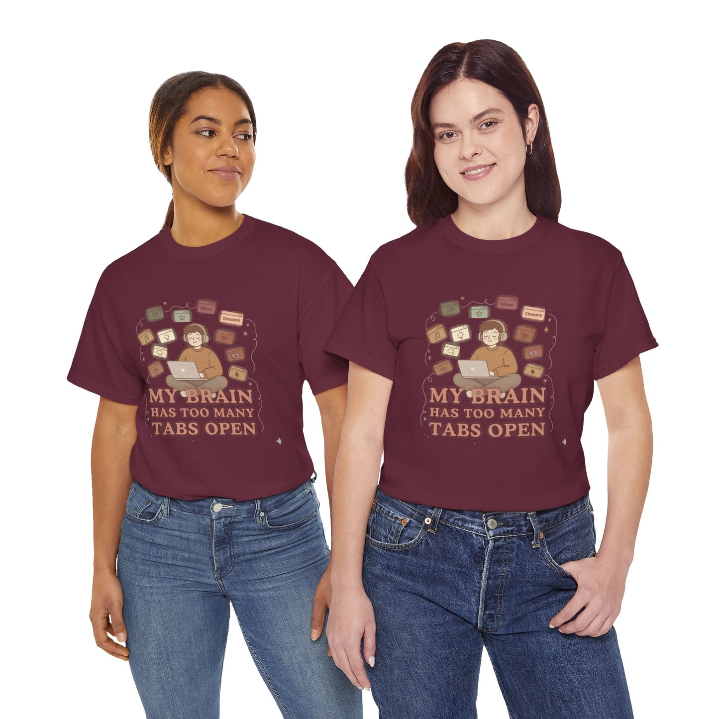 The "Cozy Mind" Earth Tone ADHD Graphic Tee