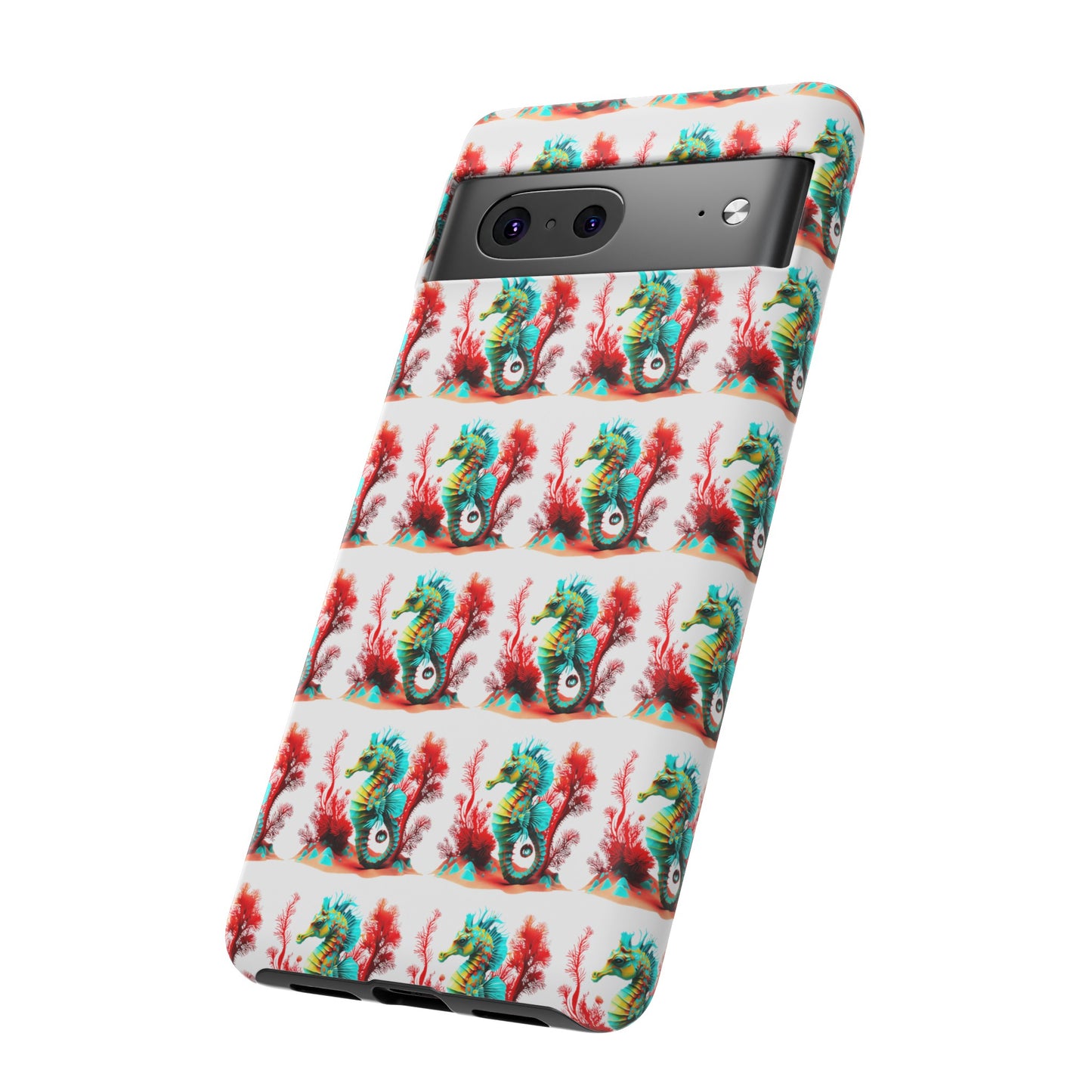 Vibrant Seahorse & Coral Reef - Artistic Mobile Phone hard Case
